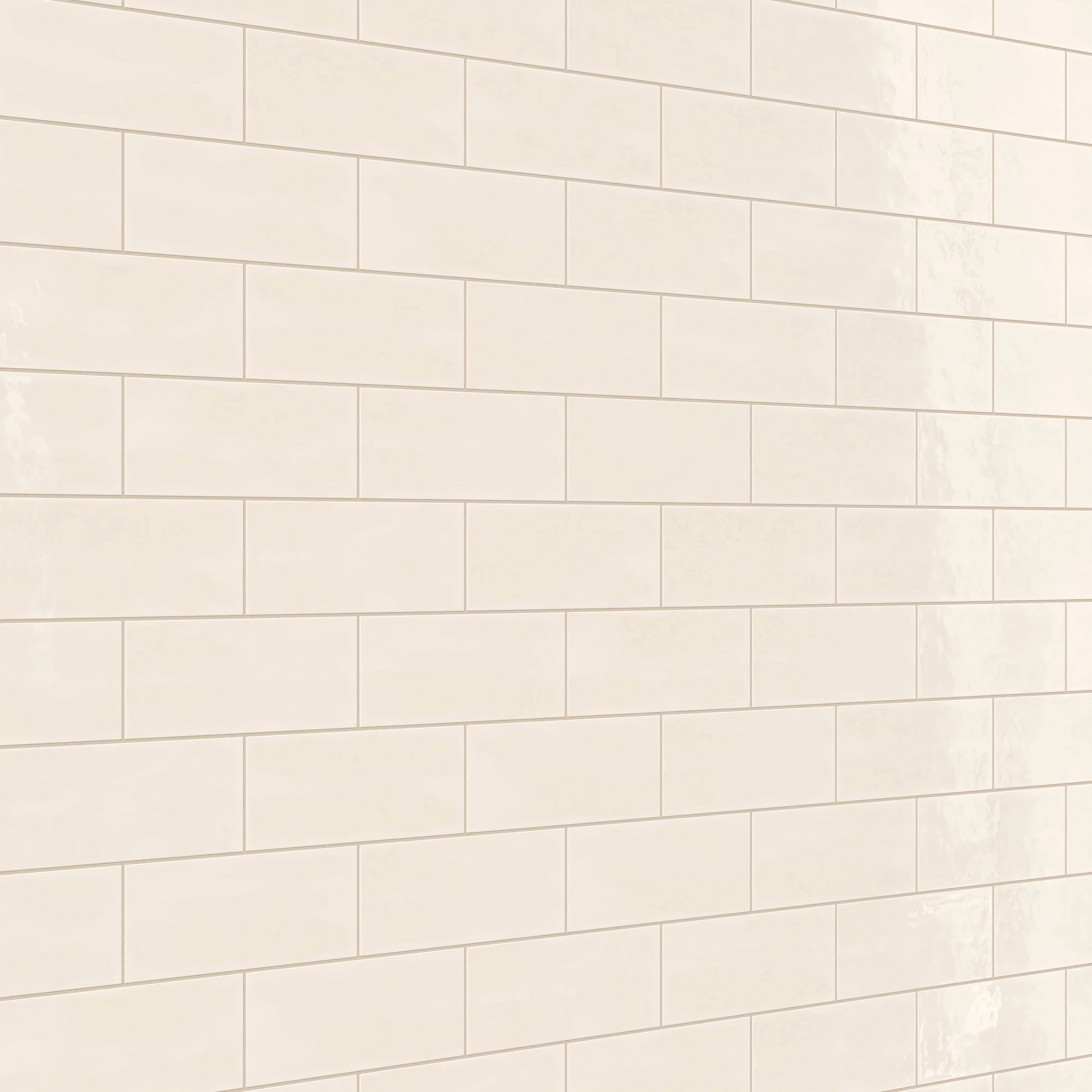 Josie 4 x 10 Glossy Ceramic Tile in Cream - Image 4