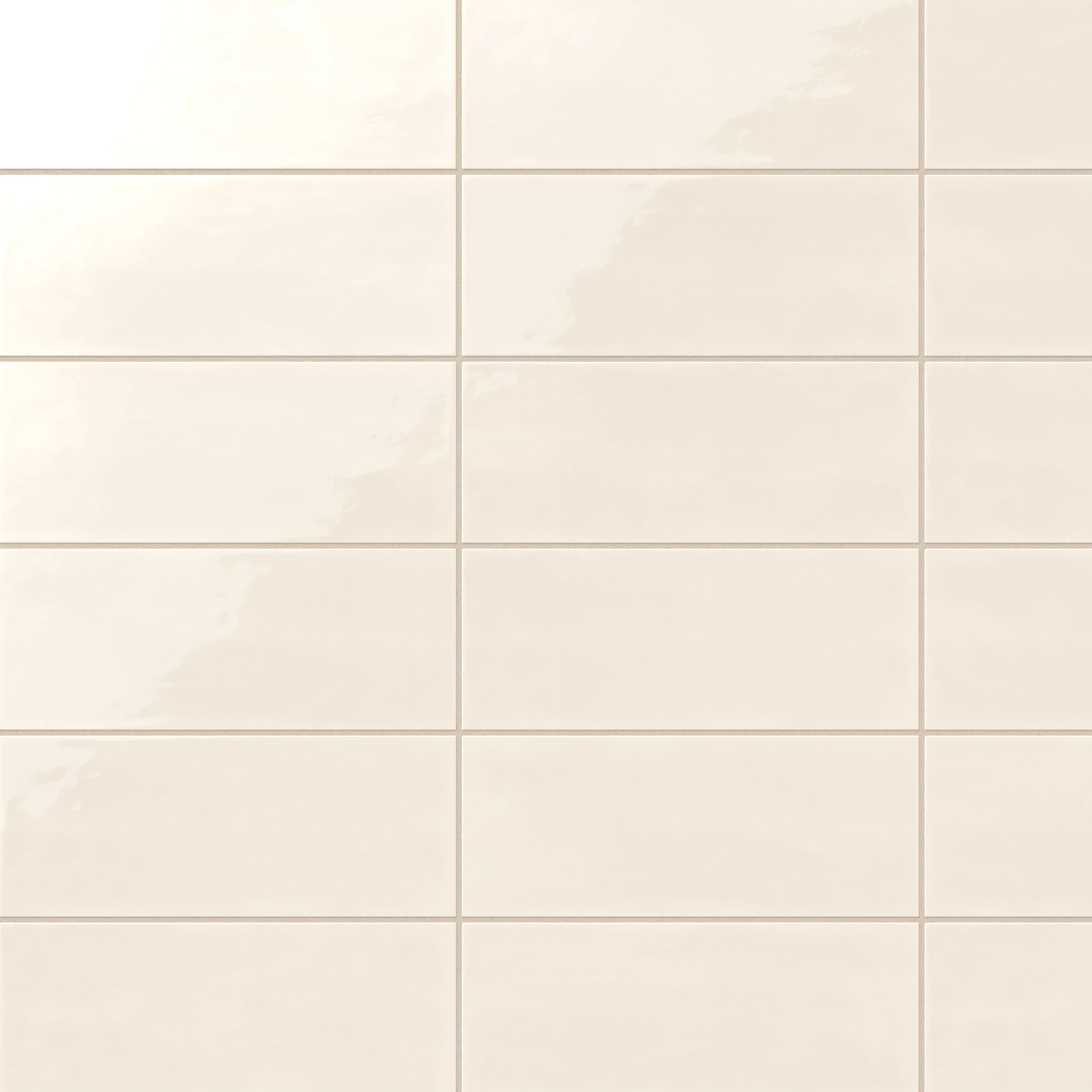Josie 4 x 10 Glossy Ceramic Tile in Cream - Image 6
