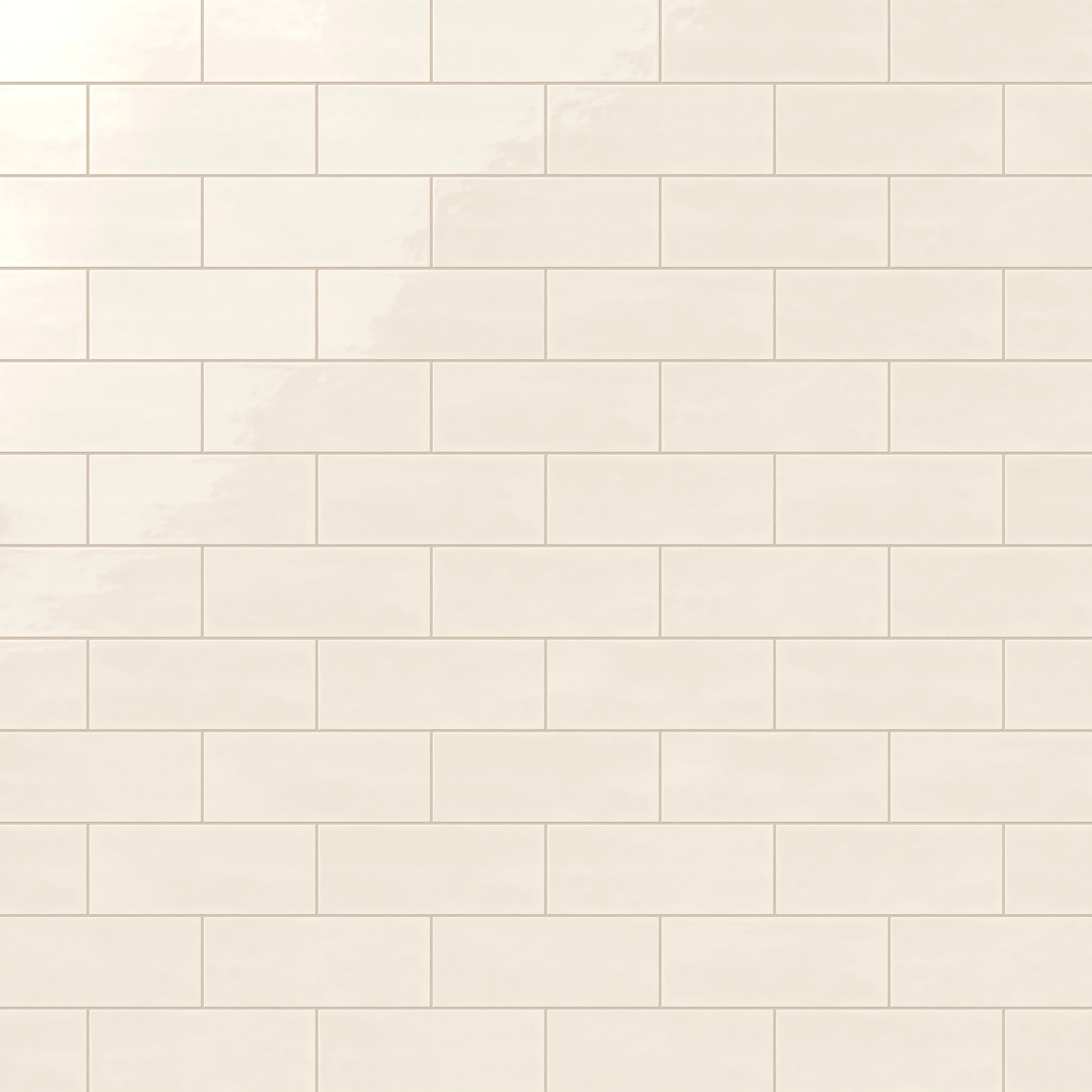 Josie 4 x 10 Glossy Ceramic Tile in Cream - Image 8