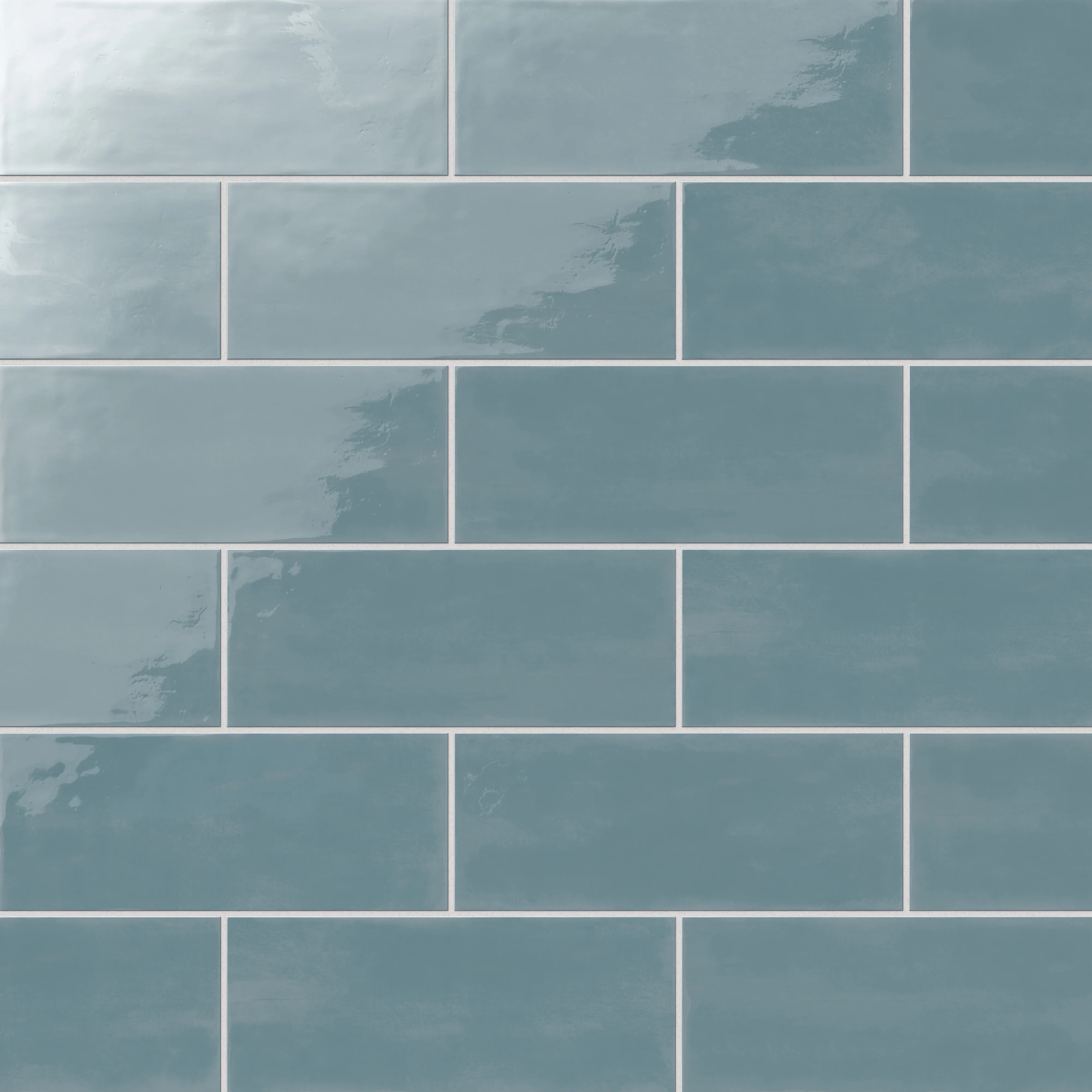 Josie 4 x 10 Glossy Ceramic Tile in Ocean