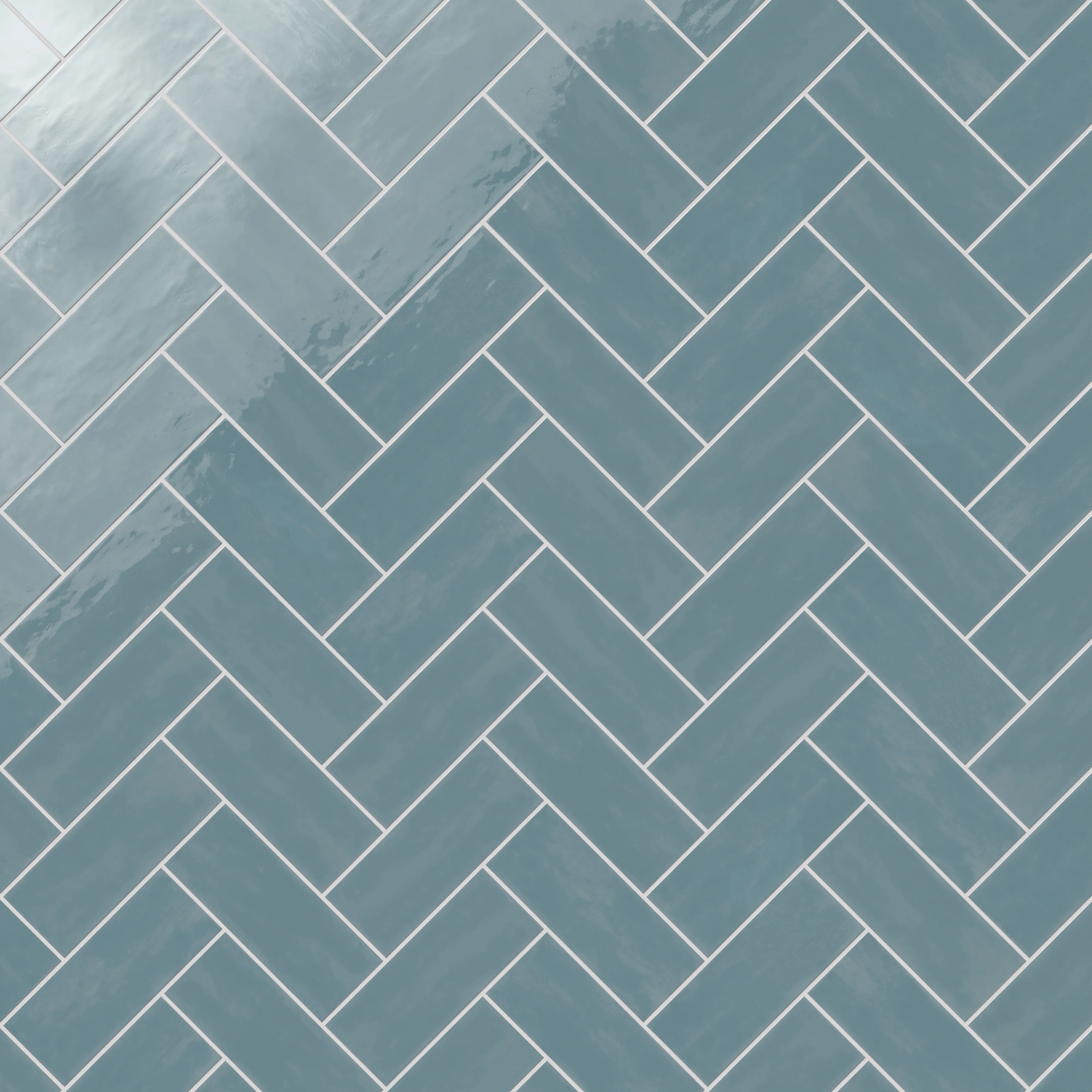 Josie 4 x 10 Glossy Ceramic Tile in Ocean - Image 10