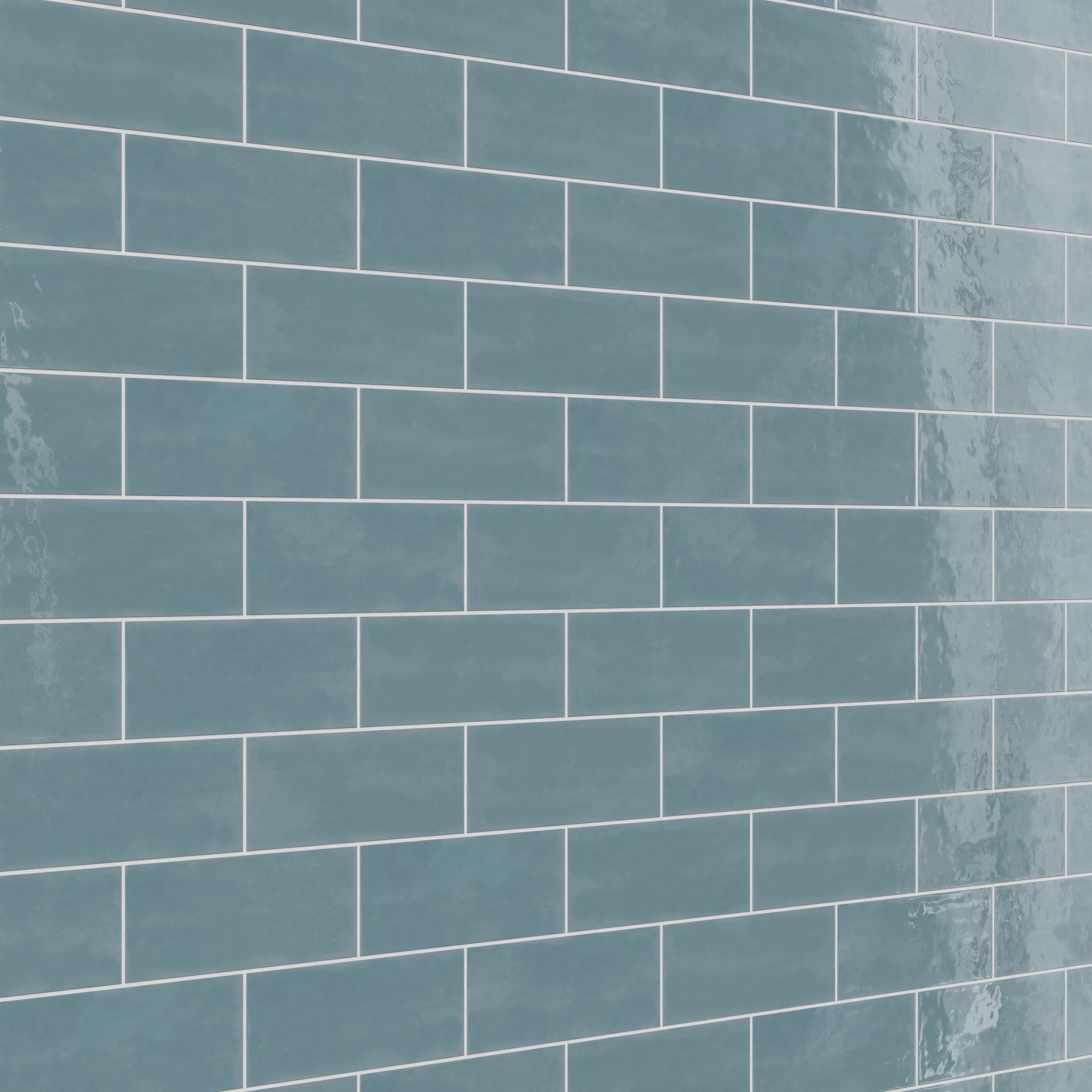 Josie 4 x 10 Glossy Ceramic Tile in Ocean - Image 4