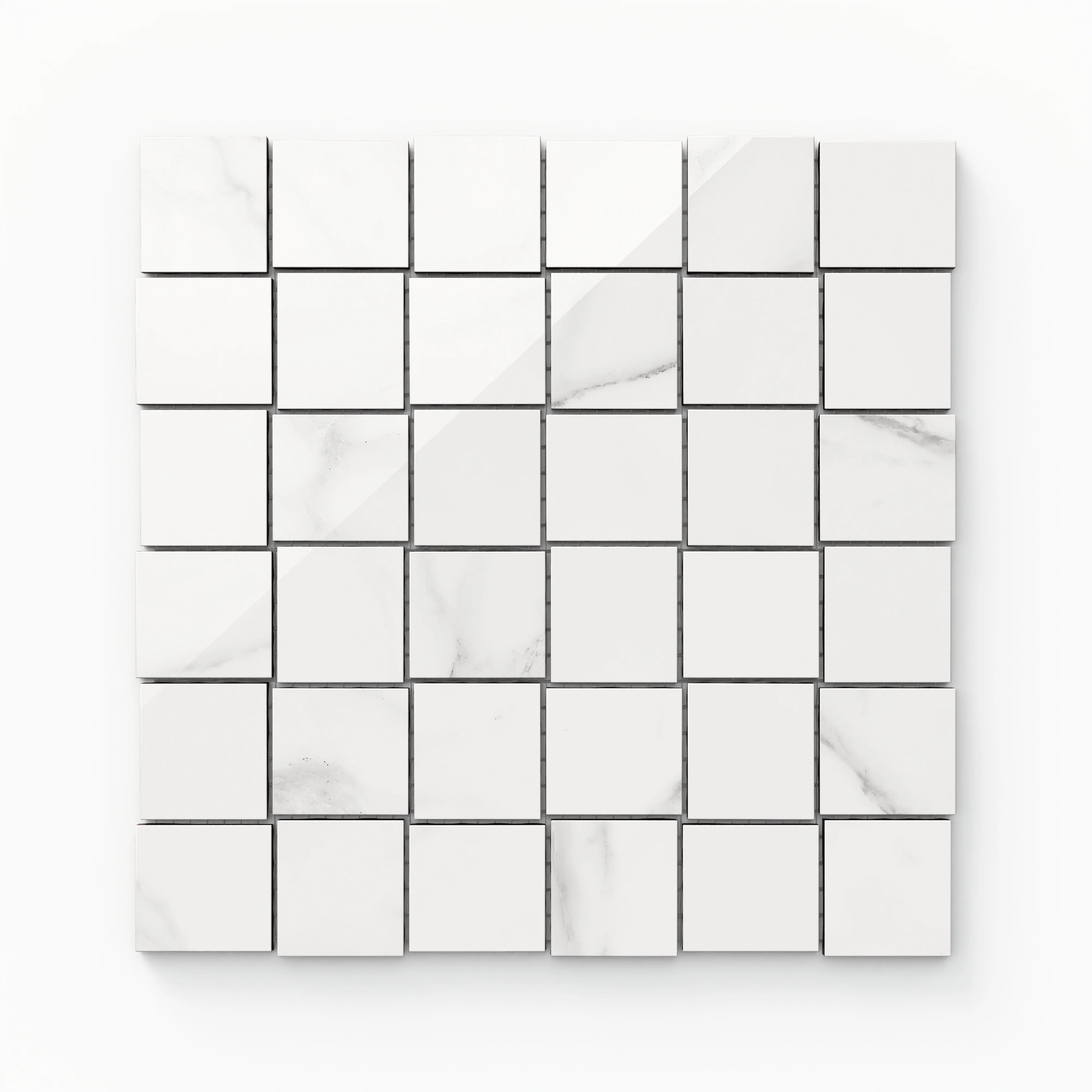 Julianna 2 x 2 Polished Porcelain Mosaic Tile in Carrara