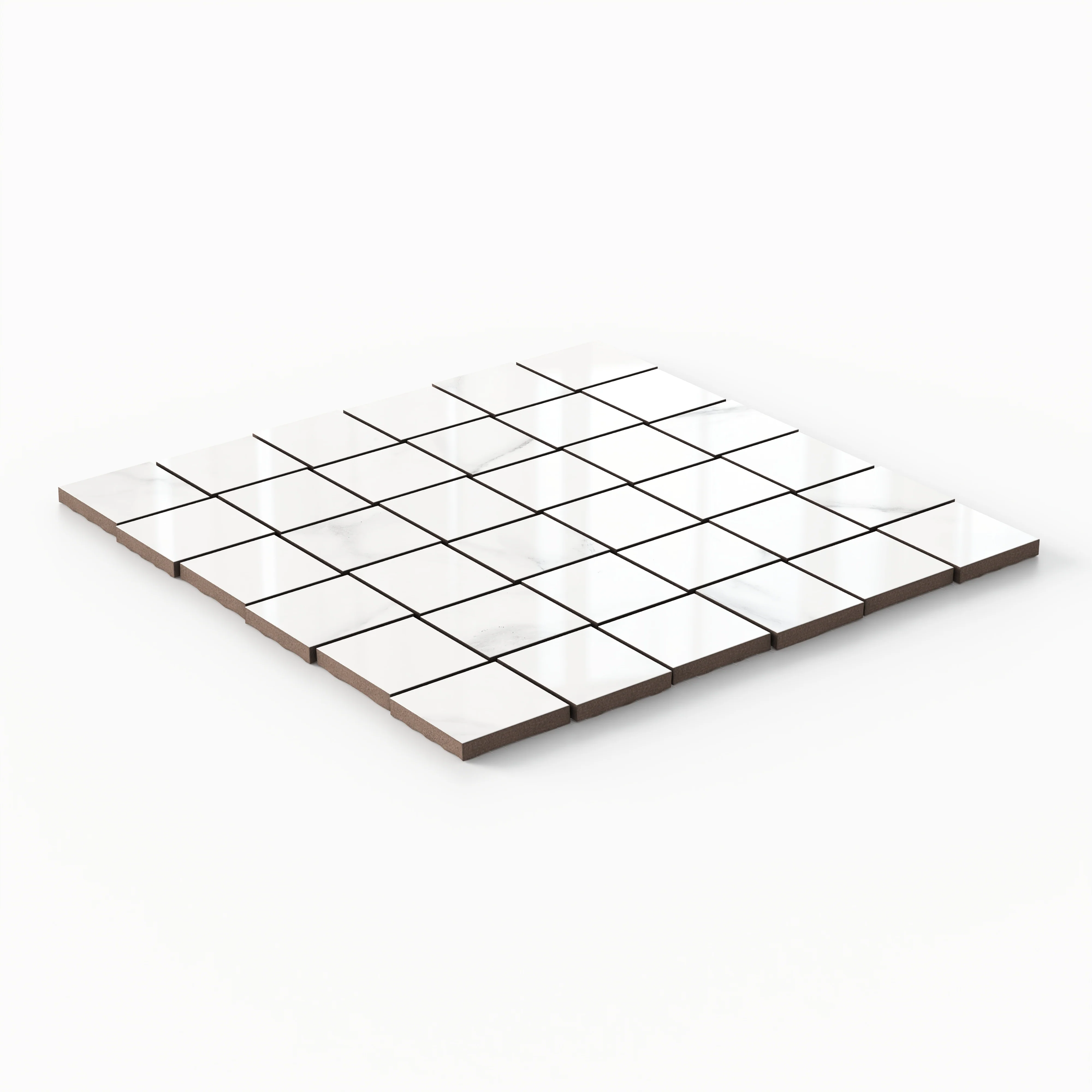 Julianna 2 x 2 Polished Porcelain Mosaic Tile in Carrara - Image 2