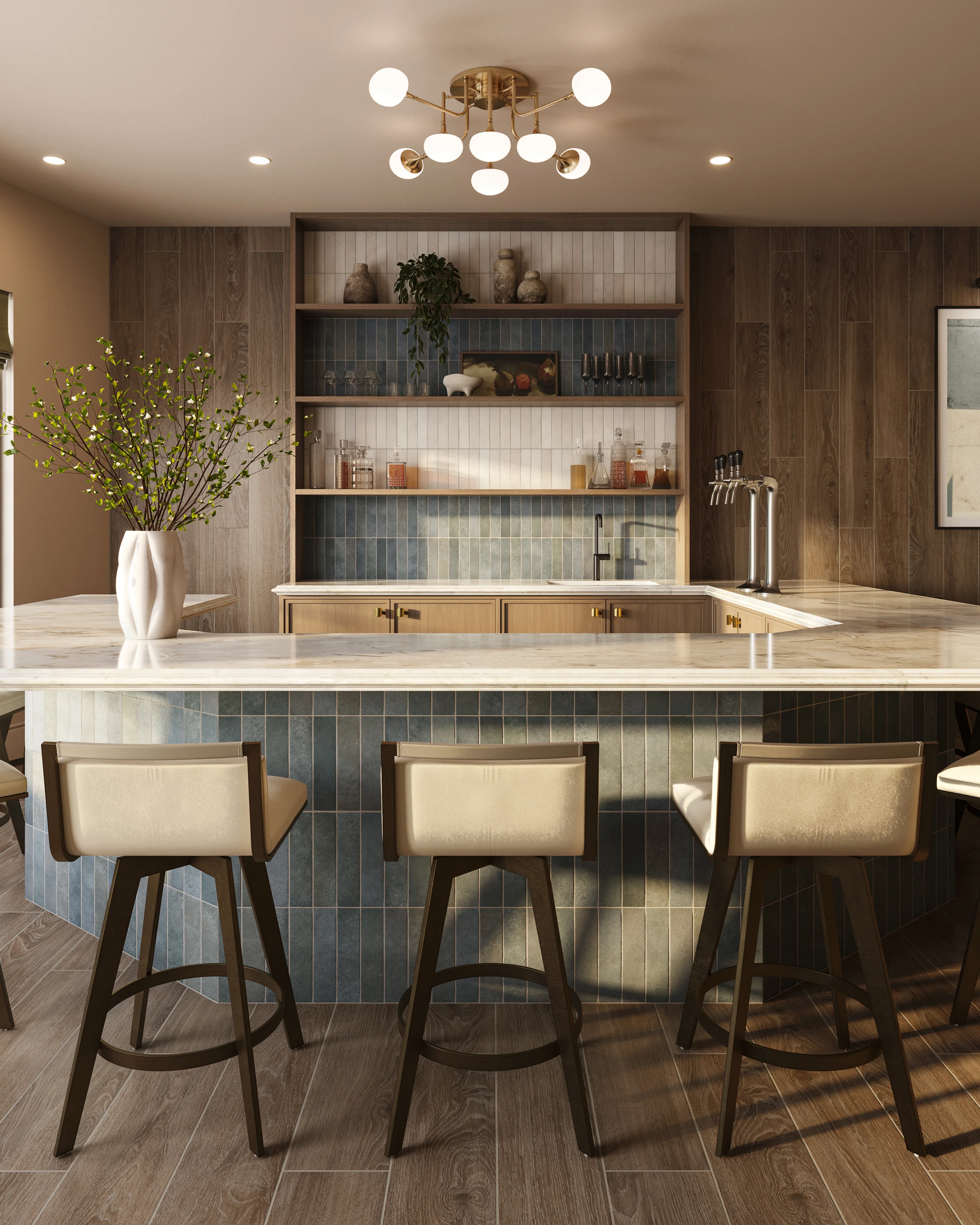 Juliet 2.5 x 10 Matte Porcelain Tile in Denim - Image 2