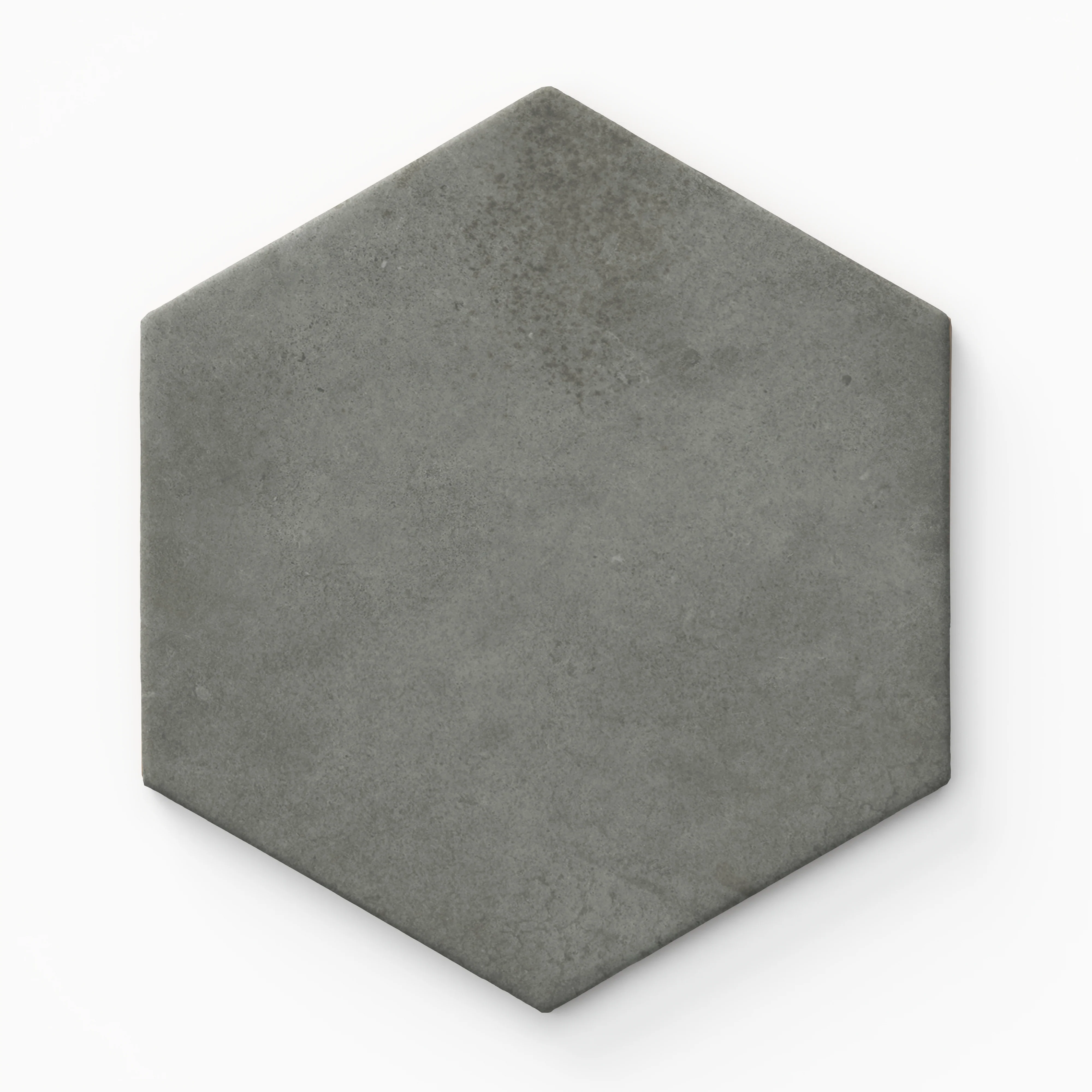 Juliet 7 x 8 Matte Hexagon in Charcoal Sample