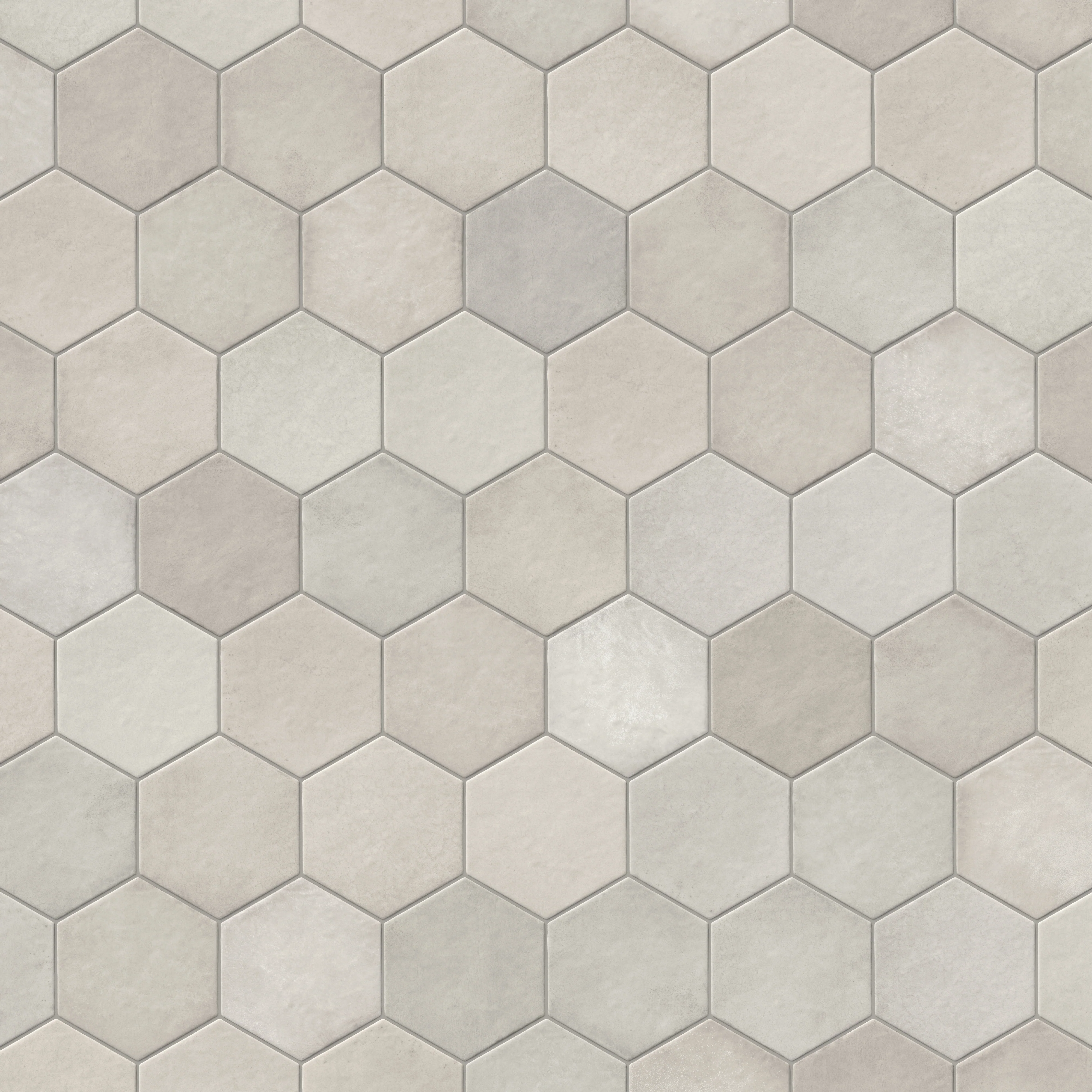 Juliet 7 x 8 Hexagon Matte Porcelain Tile in Pearl - Image 6