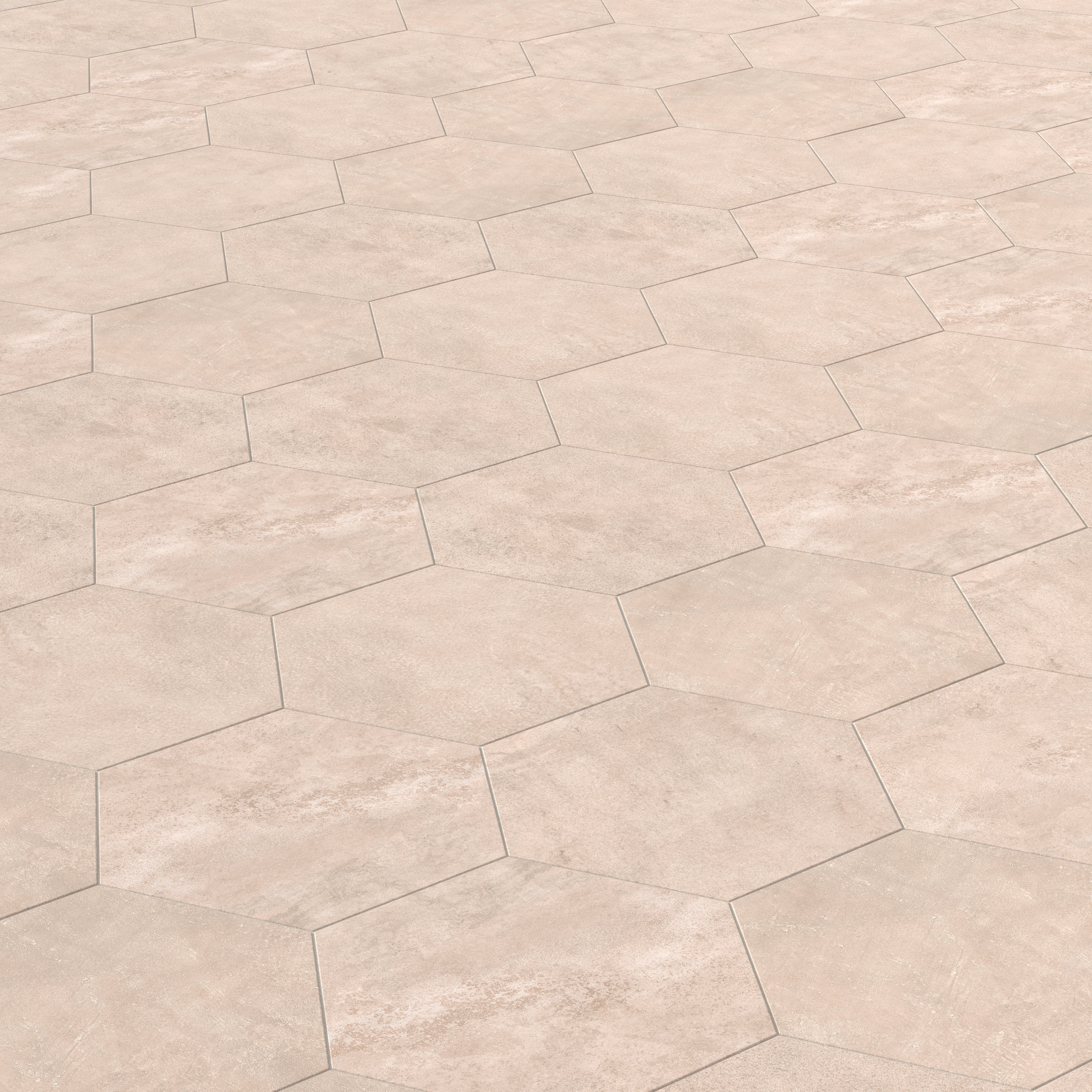 Kai 10 x 10 Matte Porcelain Hexagon Tile in Alabaster - Image 3