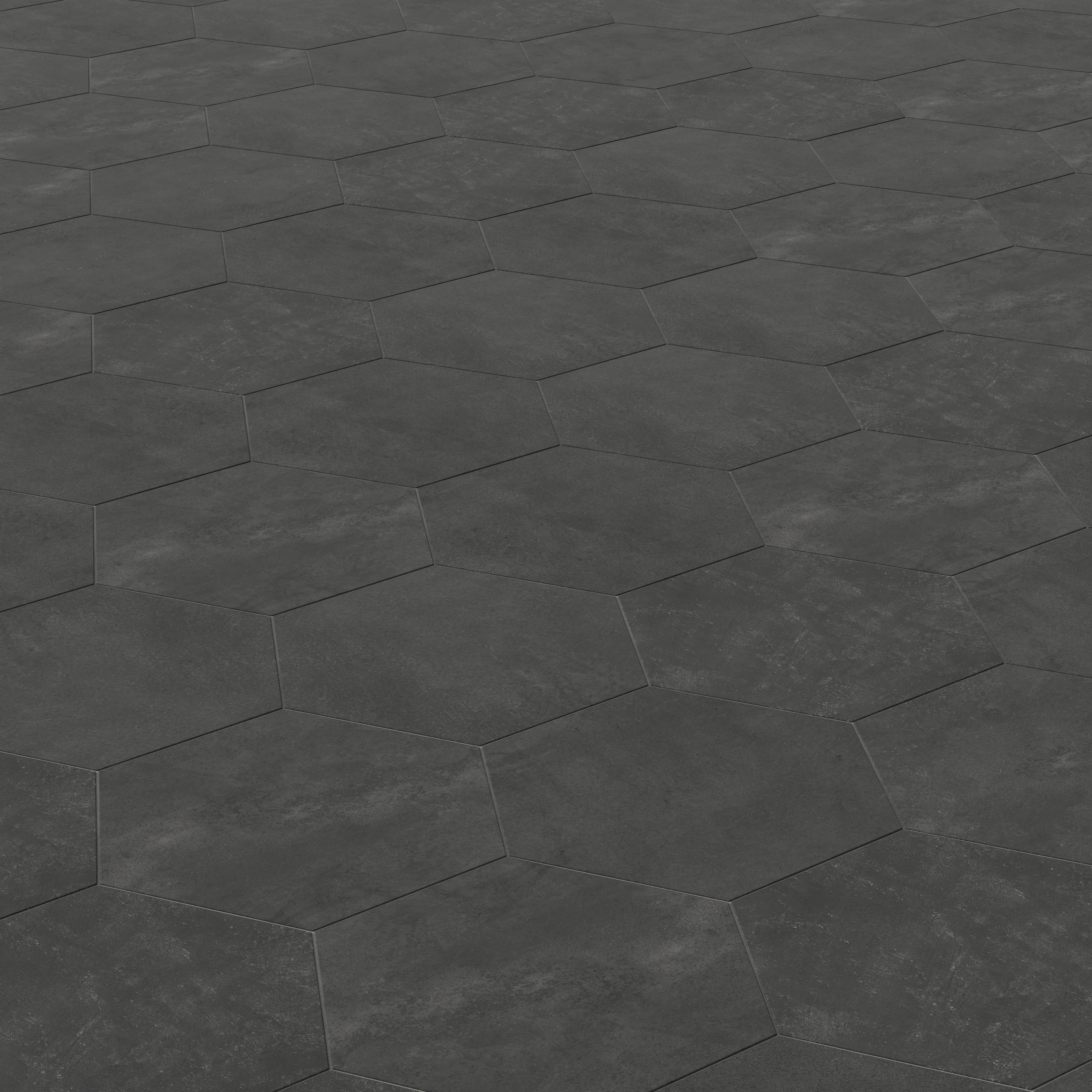 Kai 10 x 10 Matte Porcelain Hexagon Tile in Moka - Image 4
