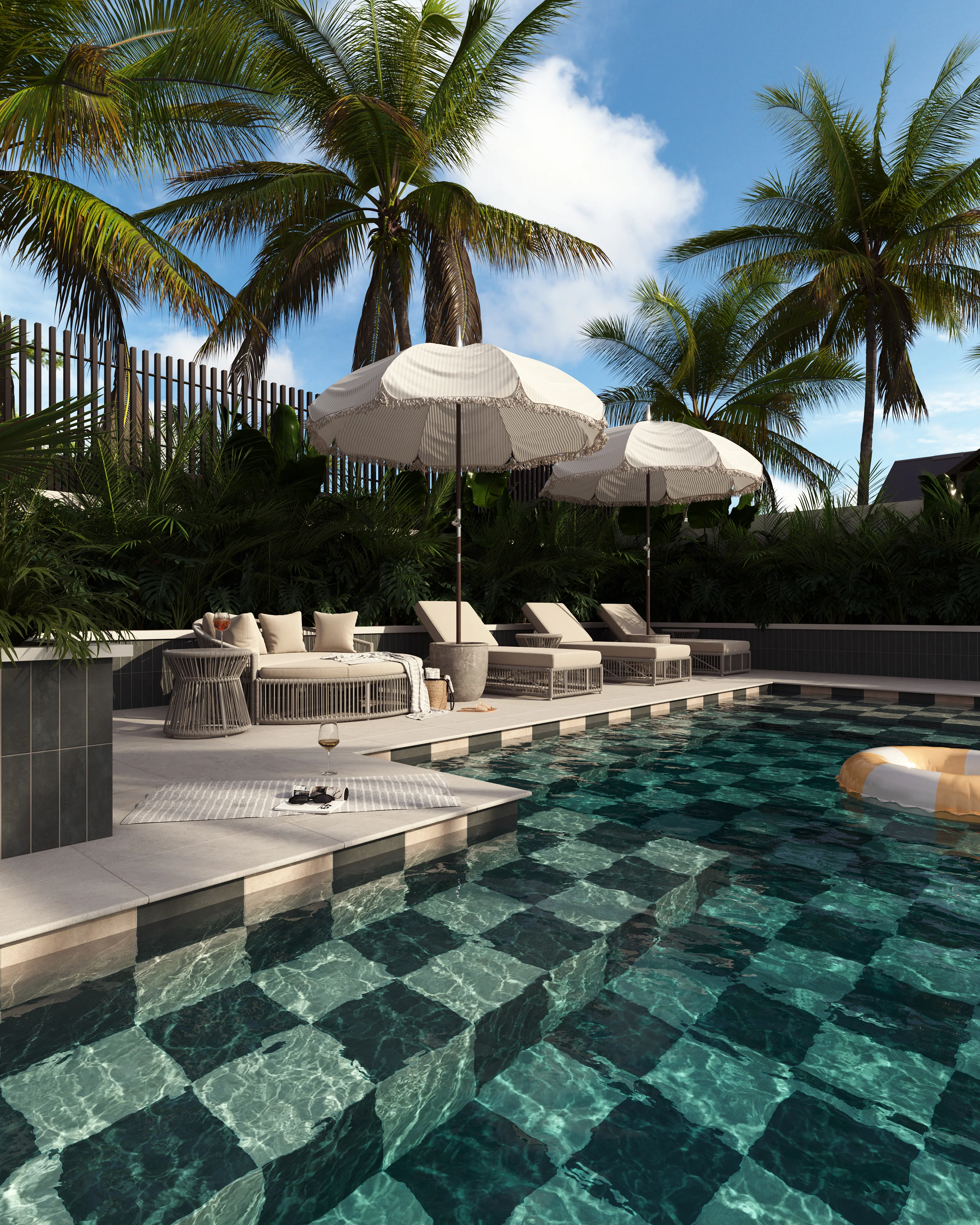Kai 12 x 12 Matte Porcelain Tile in Marine - Image 8