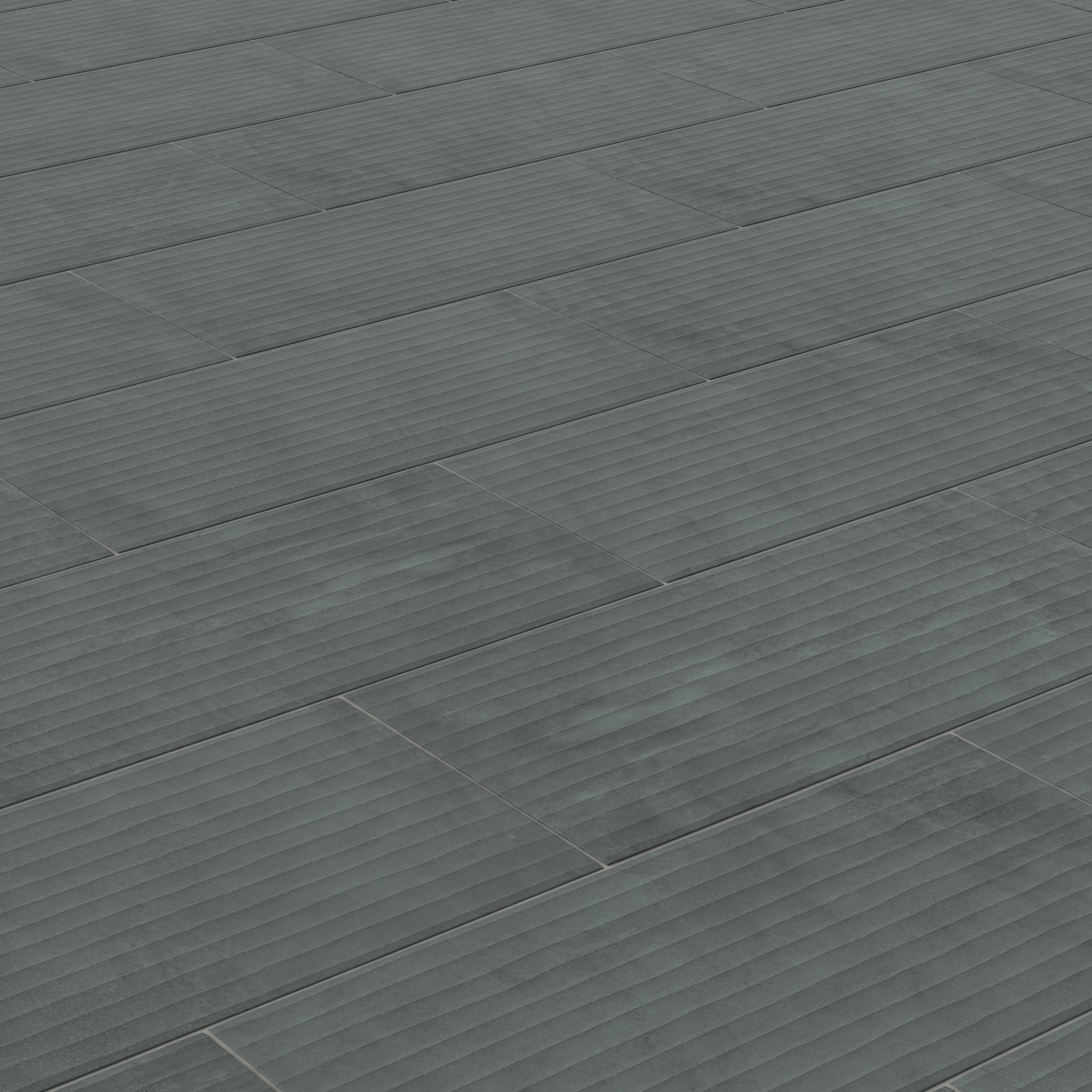 Kai 12 x 24 Fluted Matte Porcelain Tile in Marine - Image 7