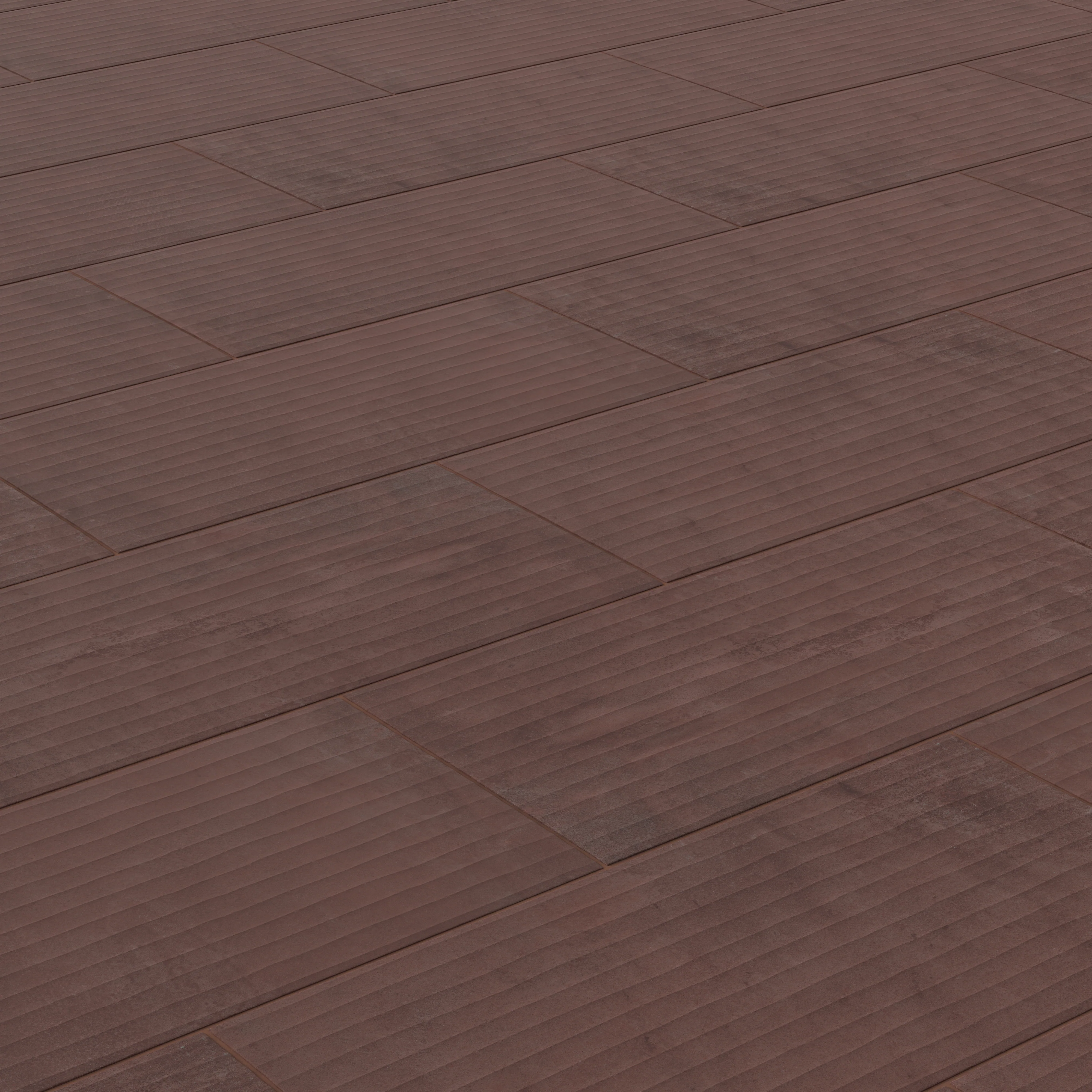 Kai 12 x 24 Fluted Matte Porcelain Tile in Marron - Image 7