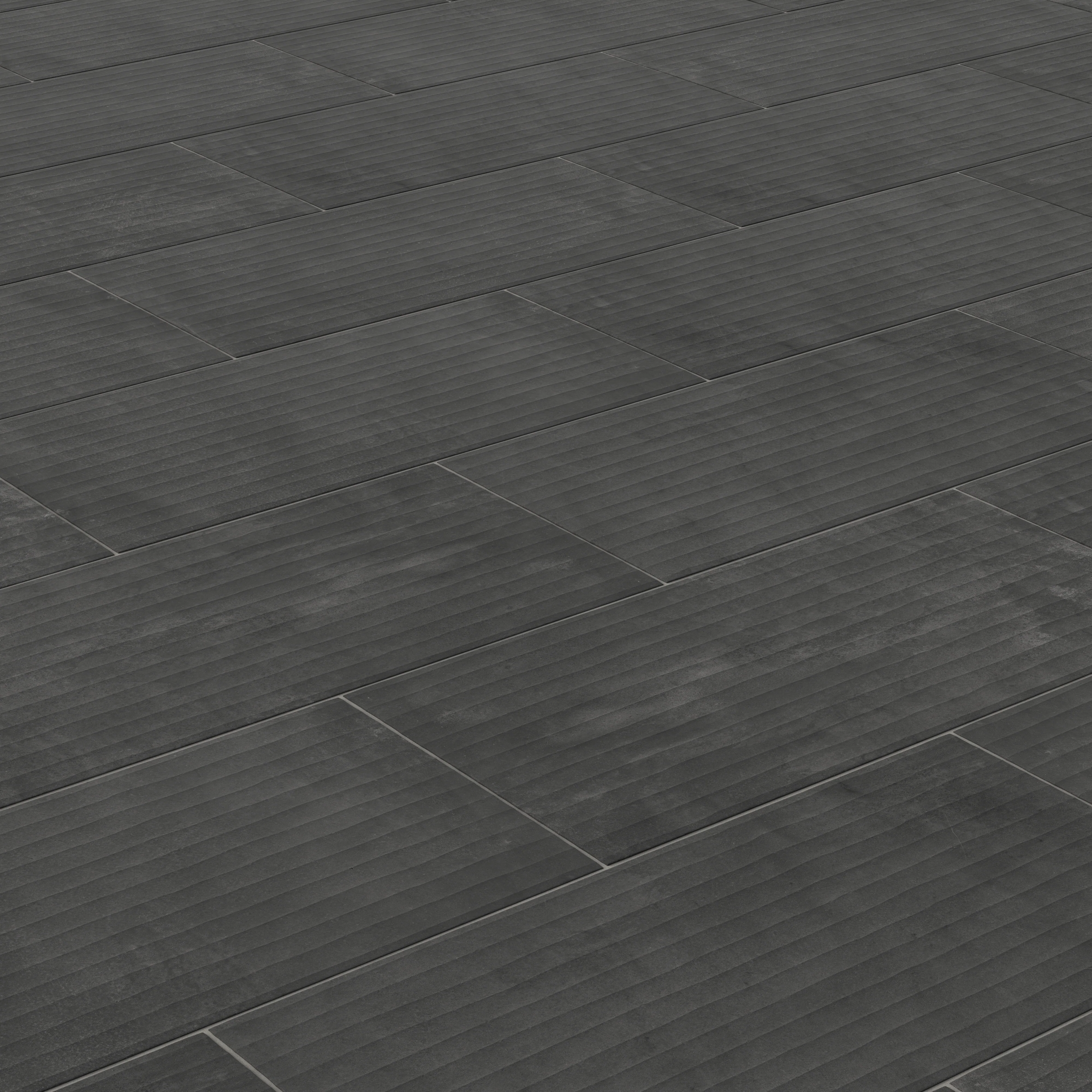 Kai 12 x 24 Fluted Matte Porcelain Tile in Moka - Image 6