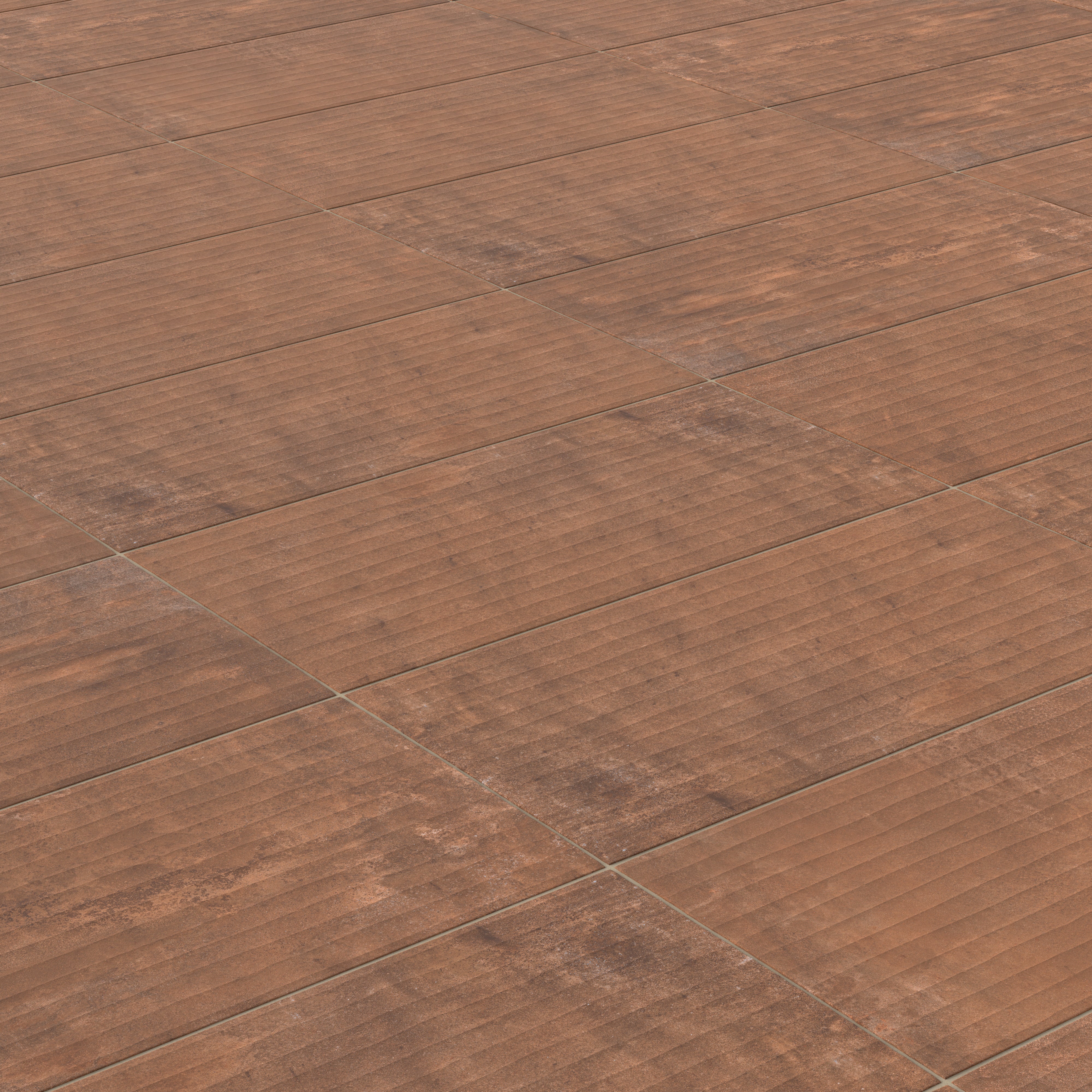 Kai 12 x 24 Fluted Matte Porcelain Tile in Terracotta - Image 5