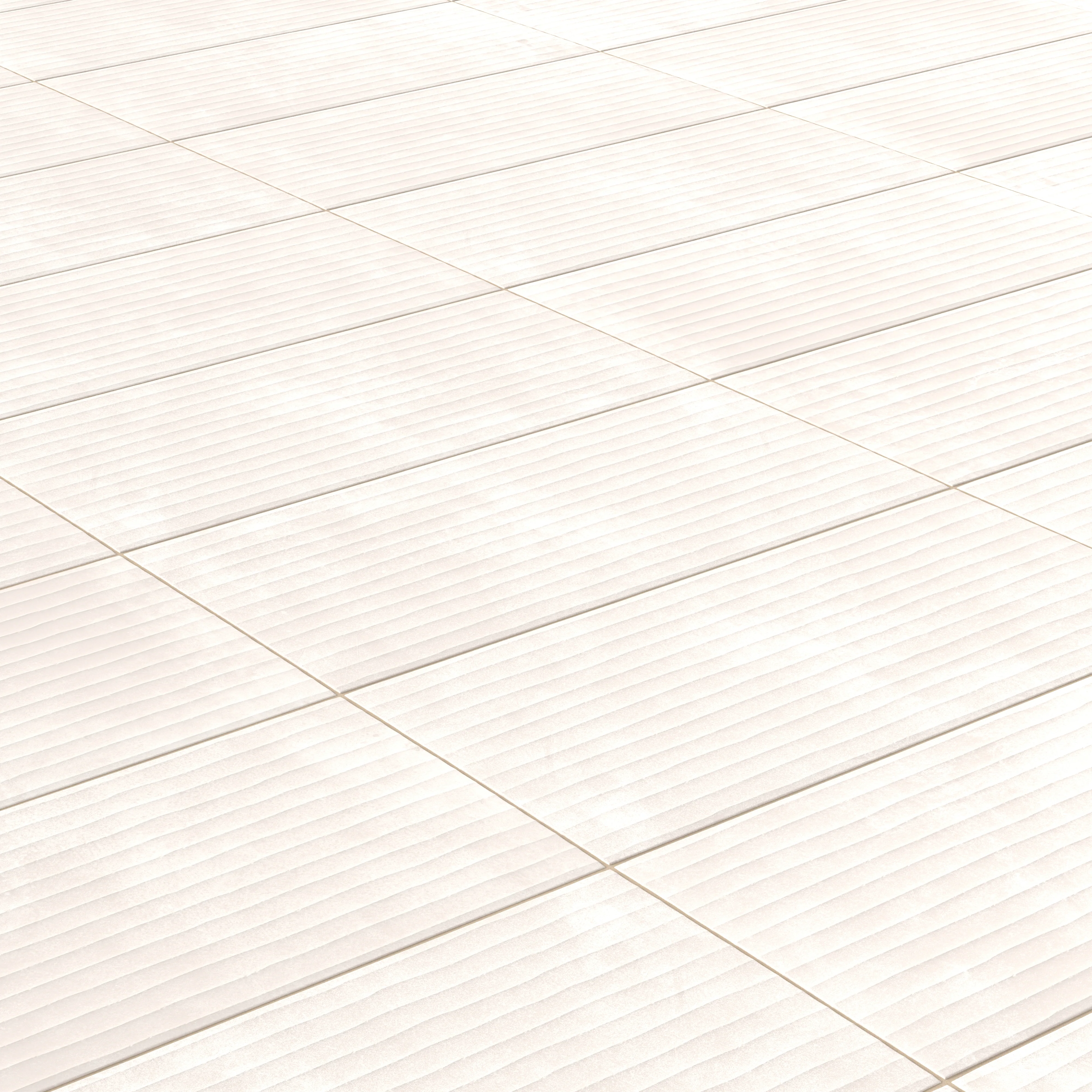 Kai 12 x 24 Fluted Matte Porcelain Tile in Whisper - Image 4