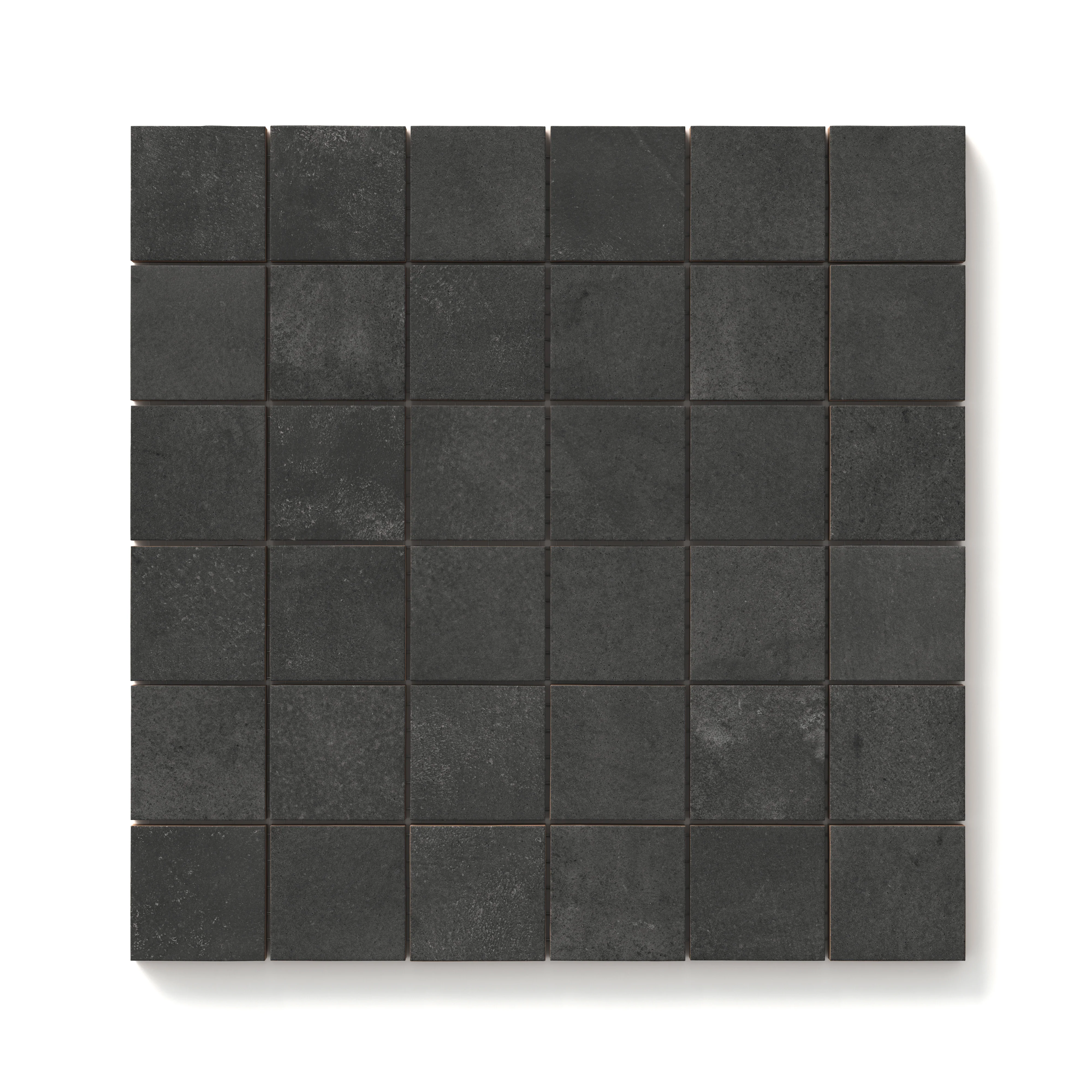Kai 2 x 2 Matte Porcelain Mosaic Tile in Moka