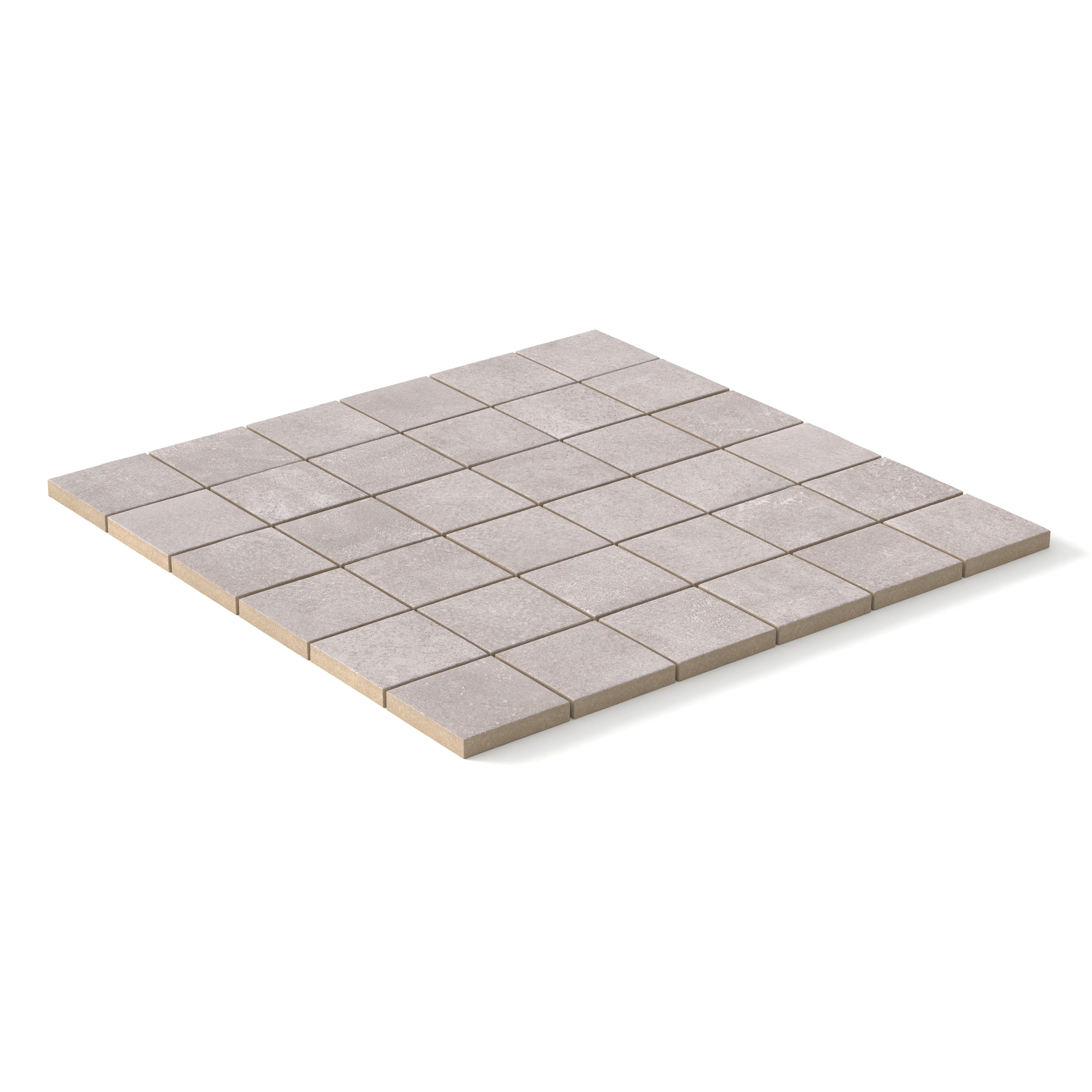 Kai 2 x 2 Matte Porcelain Mosaic Tile in Smoke - Image 2