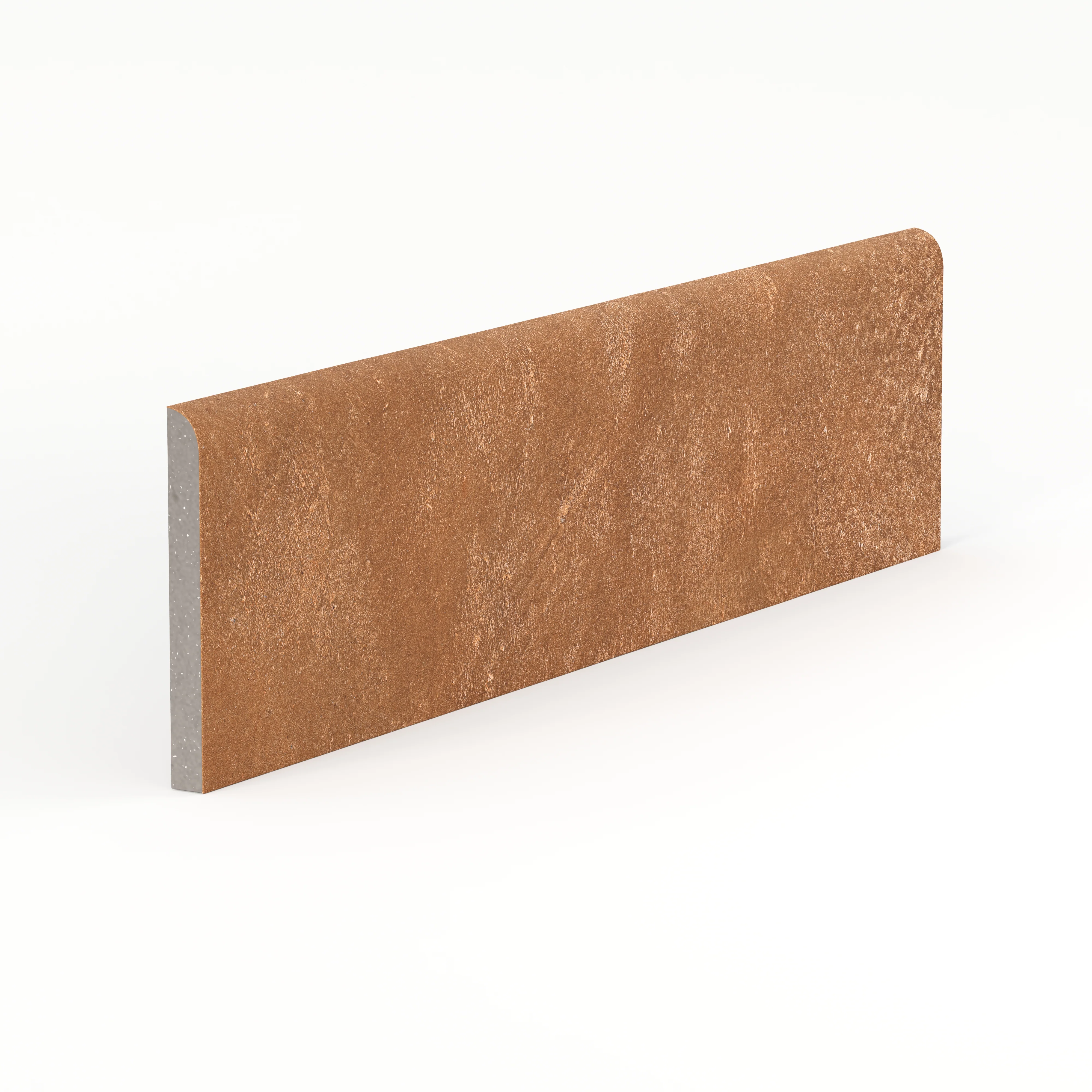 Kai 3 x 12 Bullnose Matte Porcelain Tile in Terracotta - Image 2