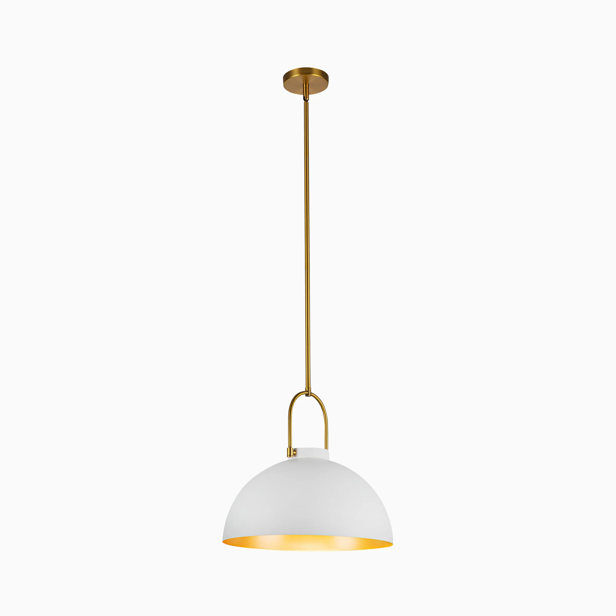 Kealy 16" Socket Pendant in White - Image 3