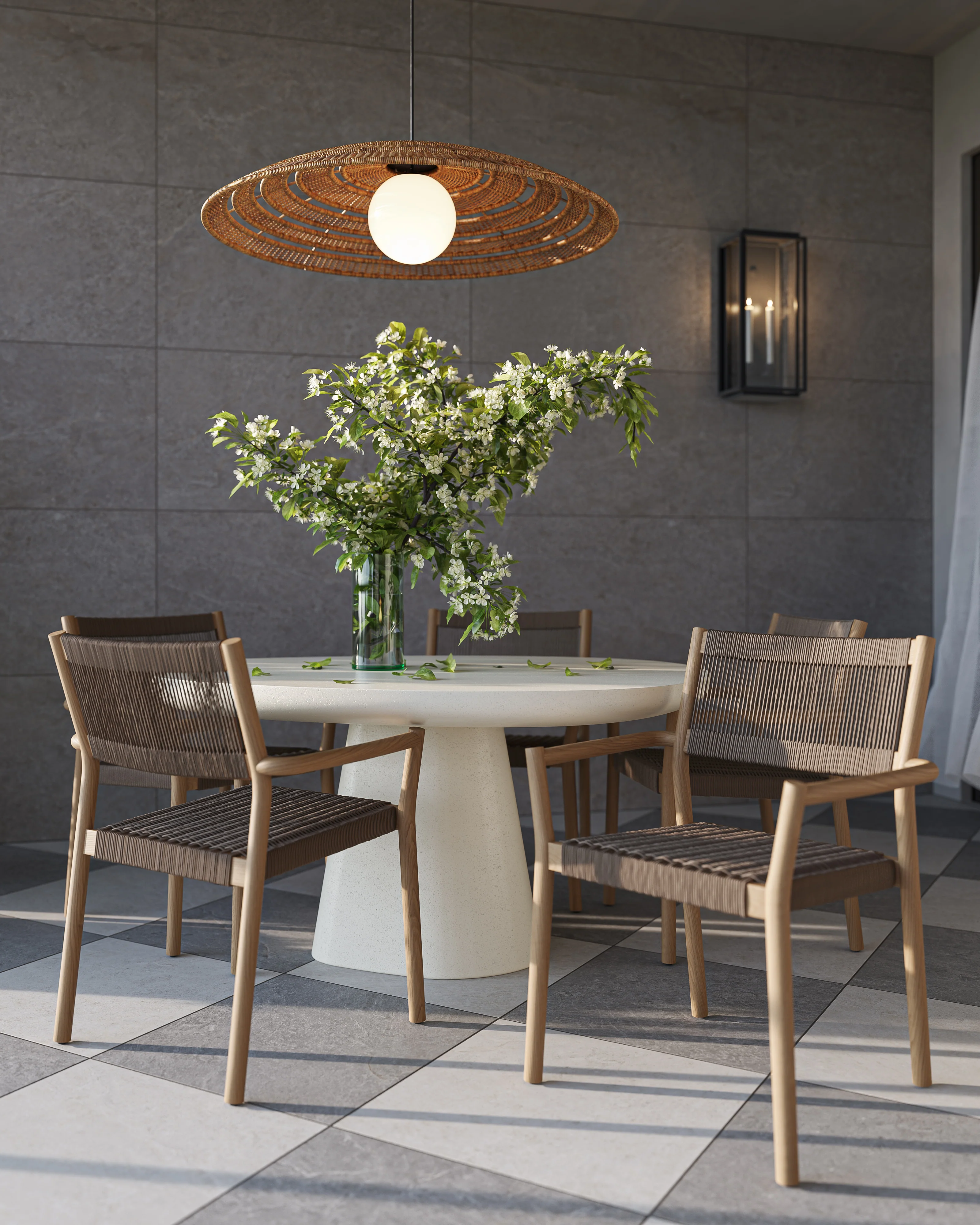 Kendra Outdoor Dining Chairs in Natural, Set of 2 - Image 16