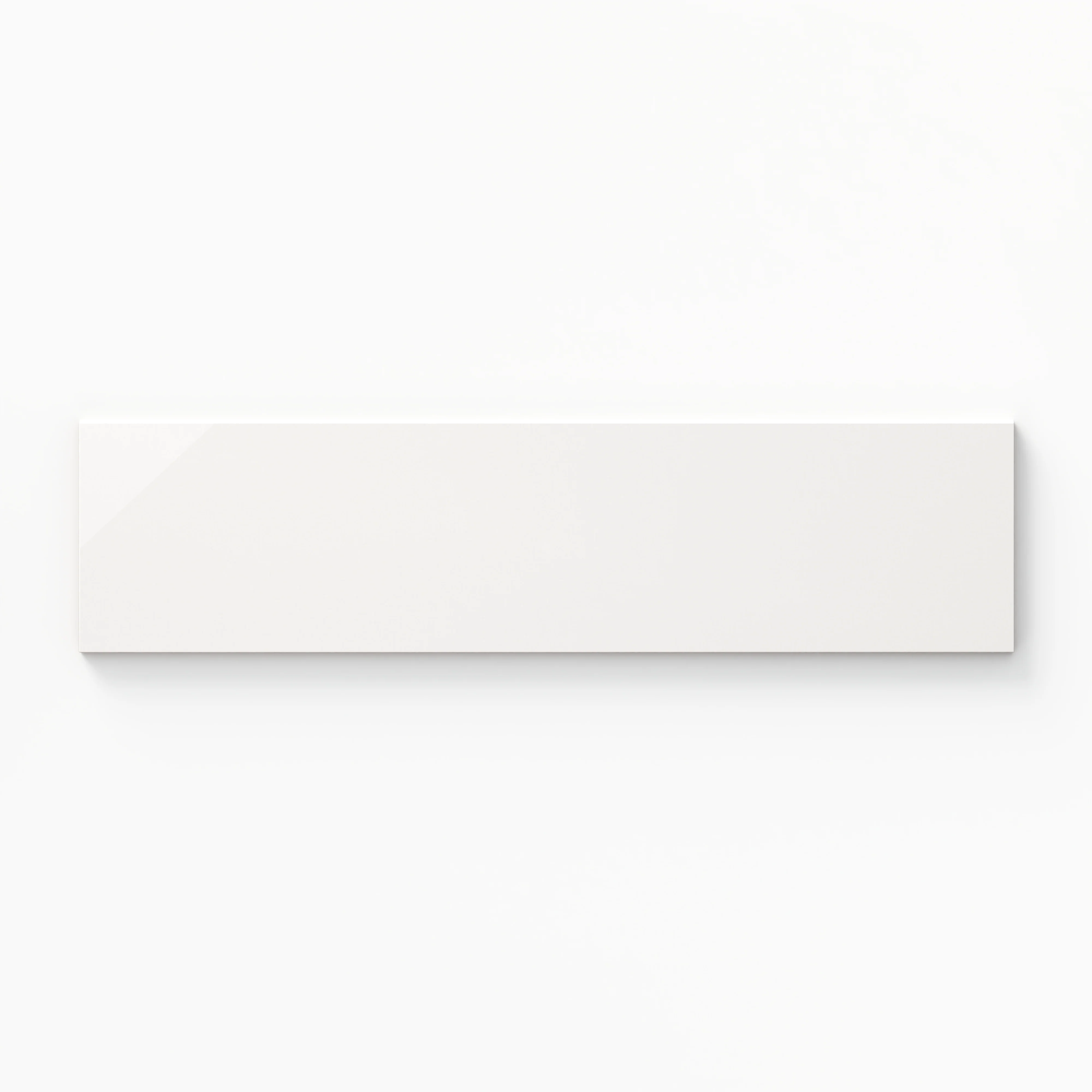 Kinsley 4 x 16 Glossy Ceramic Bullnose Tile in Branco
