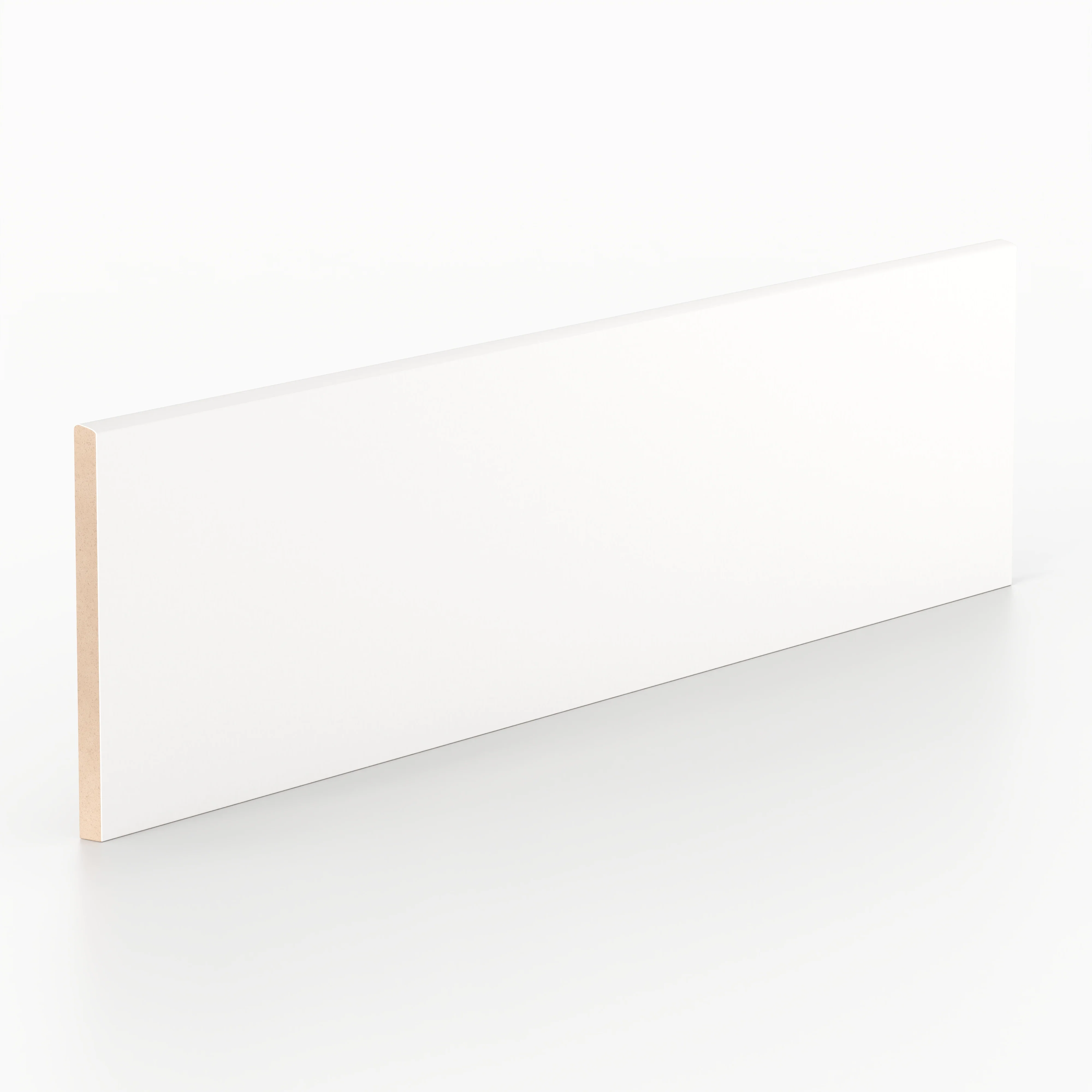 Kinsley 4 x 16 Glossy Ceramic Bullnose Tile in Branco - Image 2