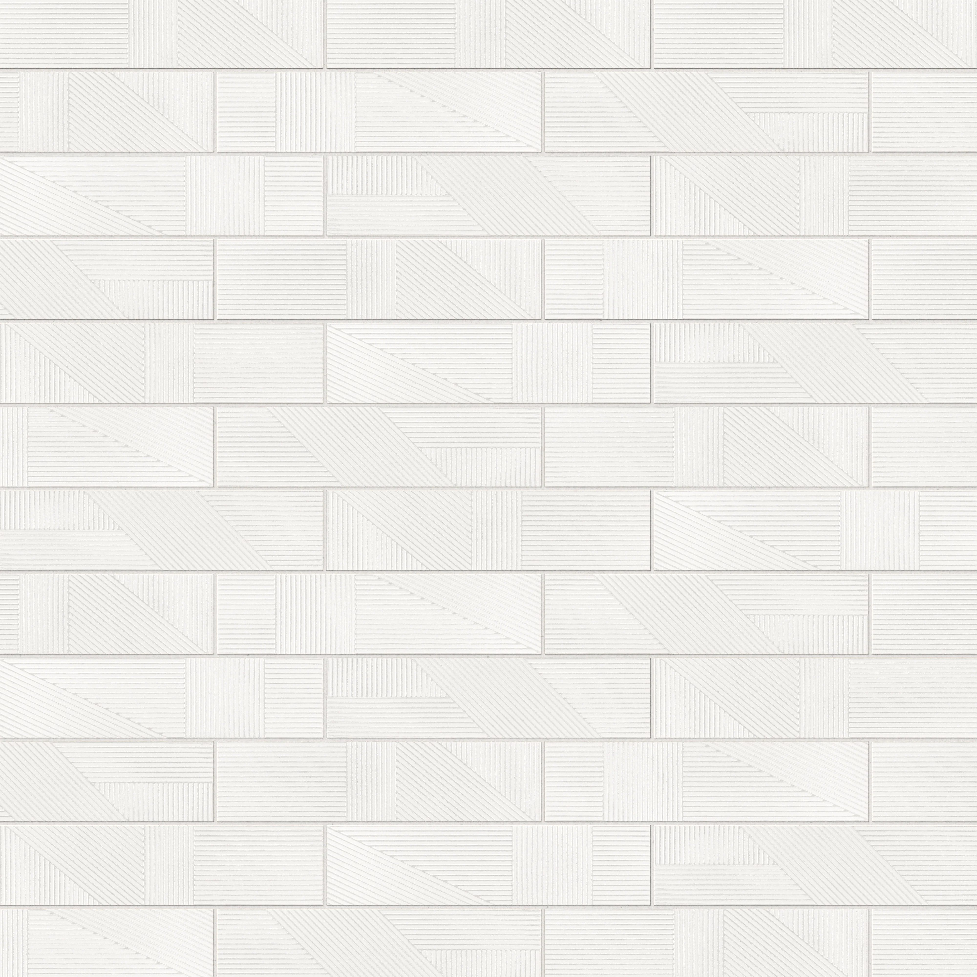 Kinsley 4 x 16 Glossy Ceramic Tile in Branco Deco - Image 8