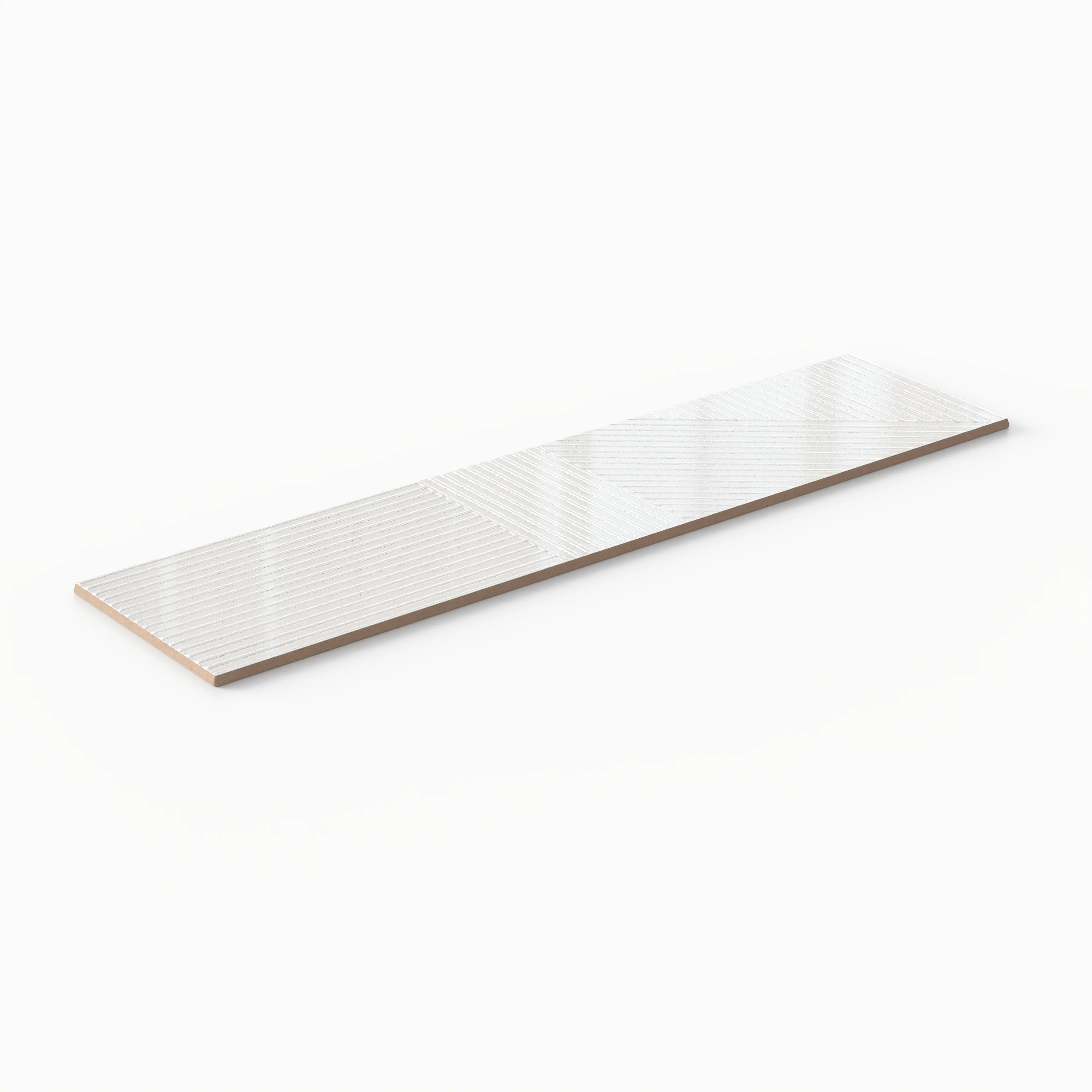 Kinsley 4 x 16 Glossy Ceramic Tile in Cinza Deco - Image 3