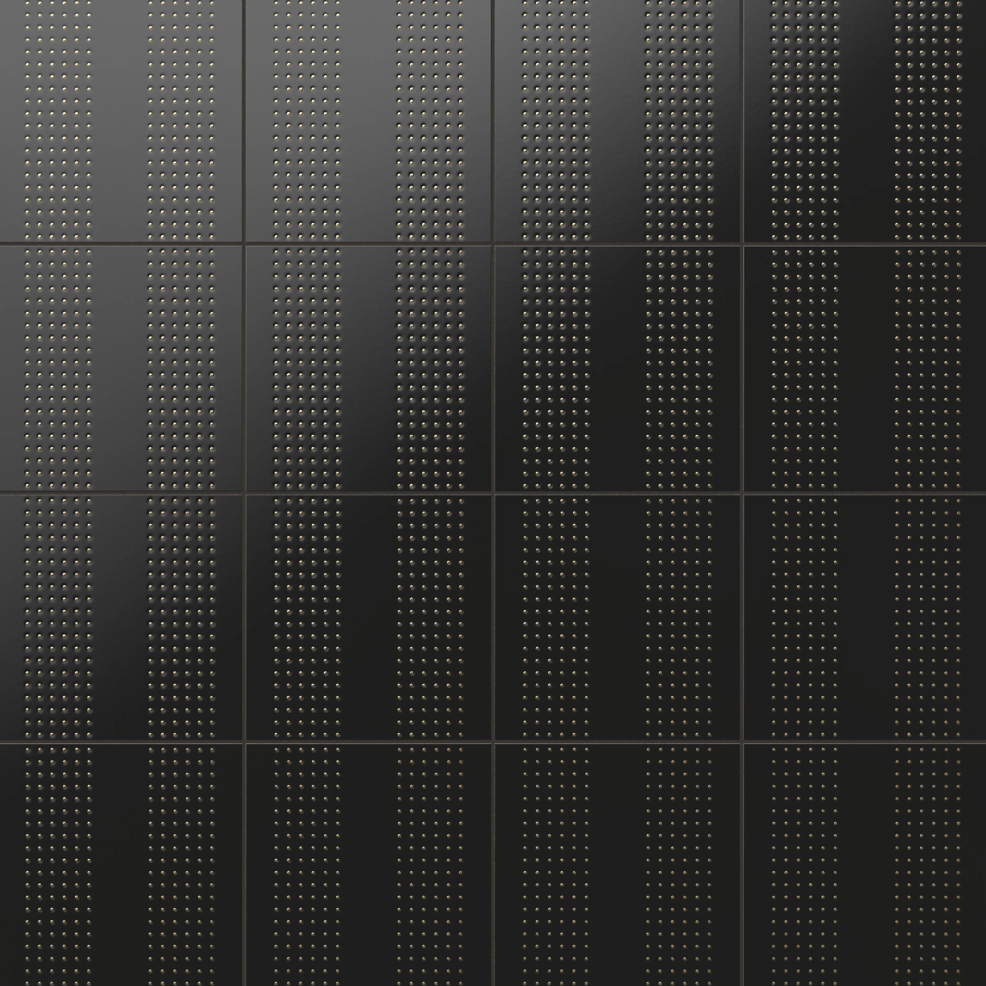 Kira 12 x 12 Satin Ceramic Tile in Striped Dots Black