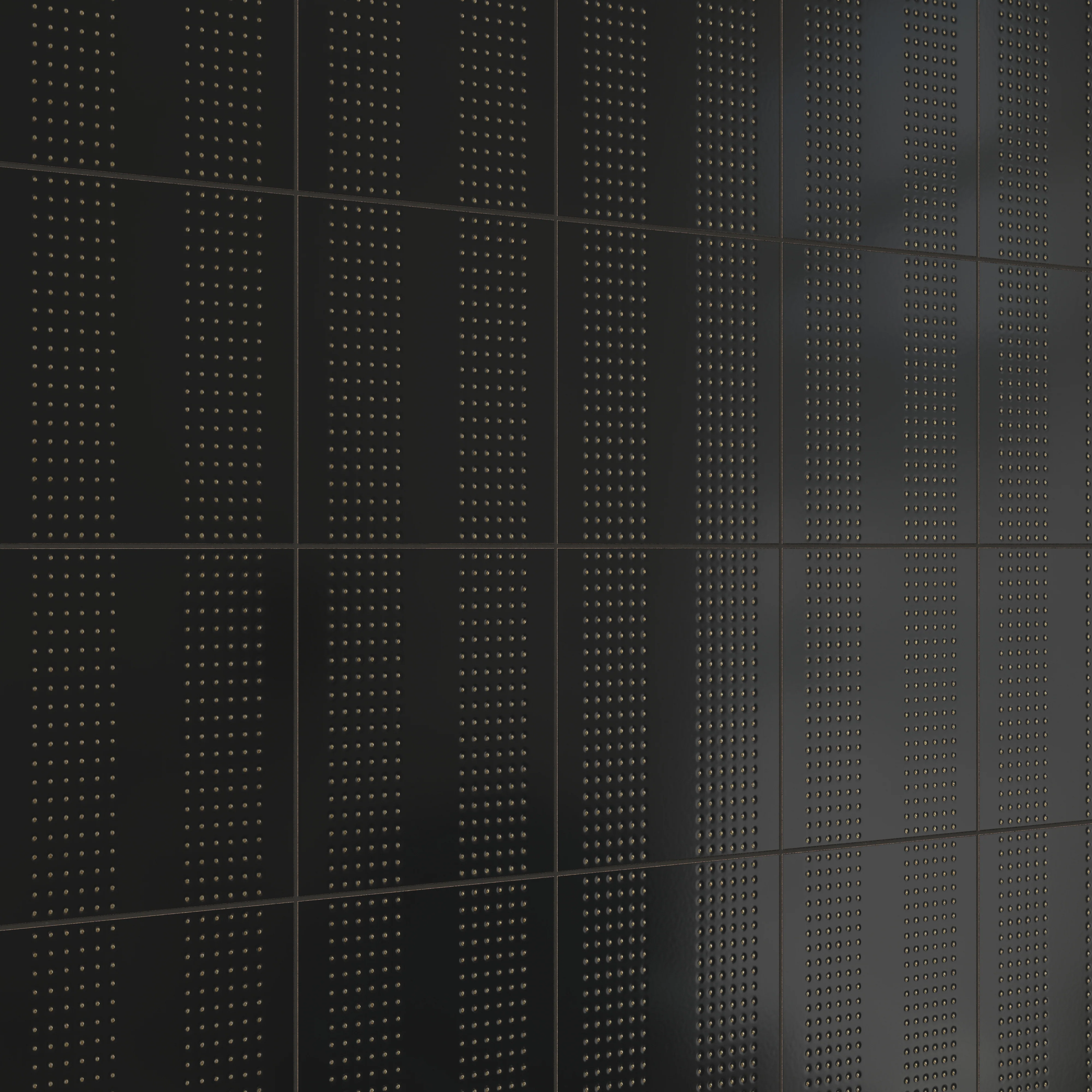 Kira 12 x 12 Satin Ceramic Tile in Striped Dots Black - Image 5