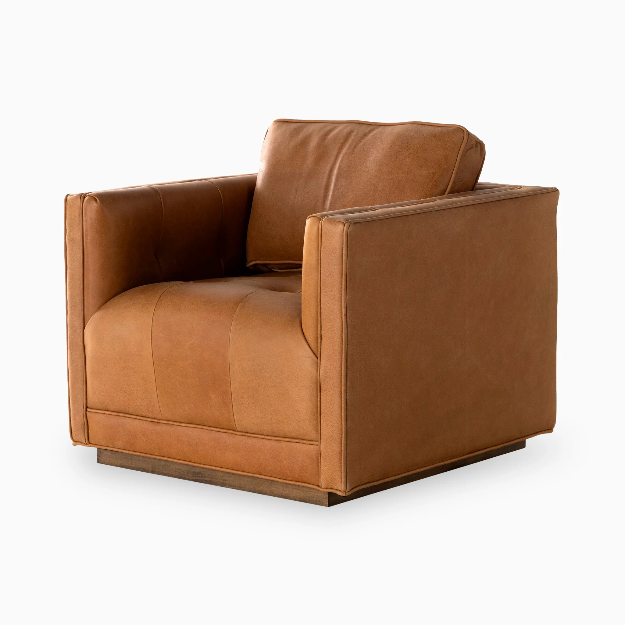 Landry Swivel Chair in Palermo Cognac - Image 2