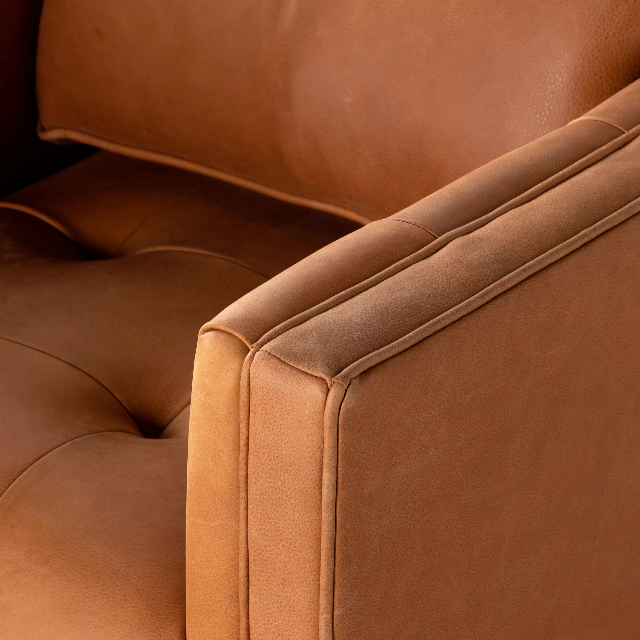 Landry Swivel Chair in Palermo Cognac - Image 7