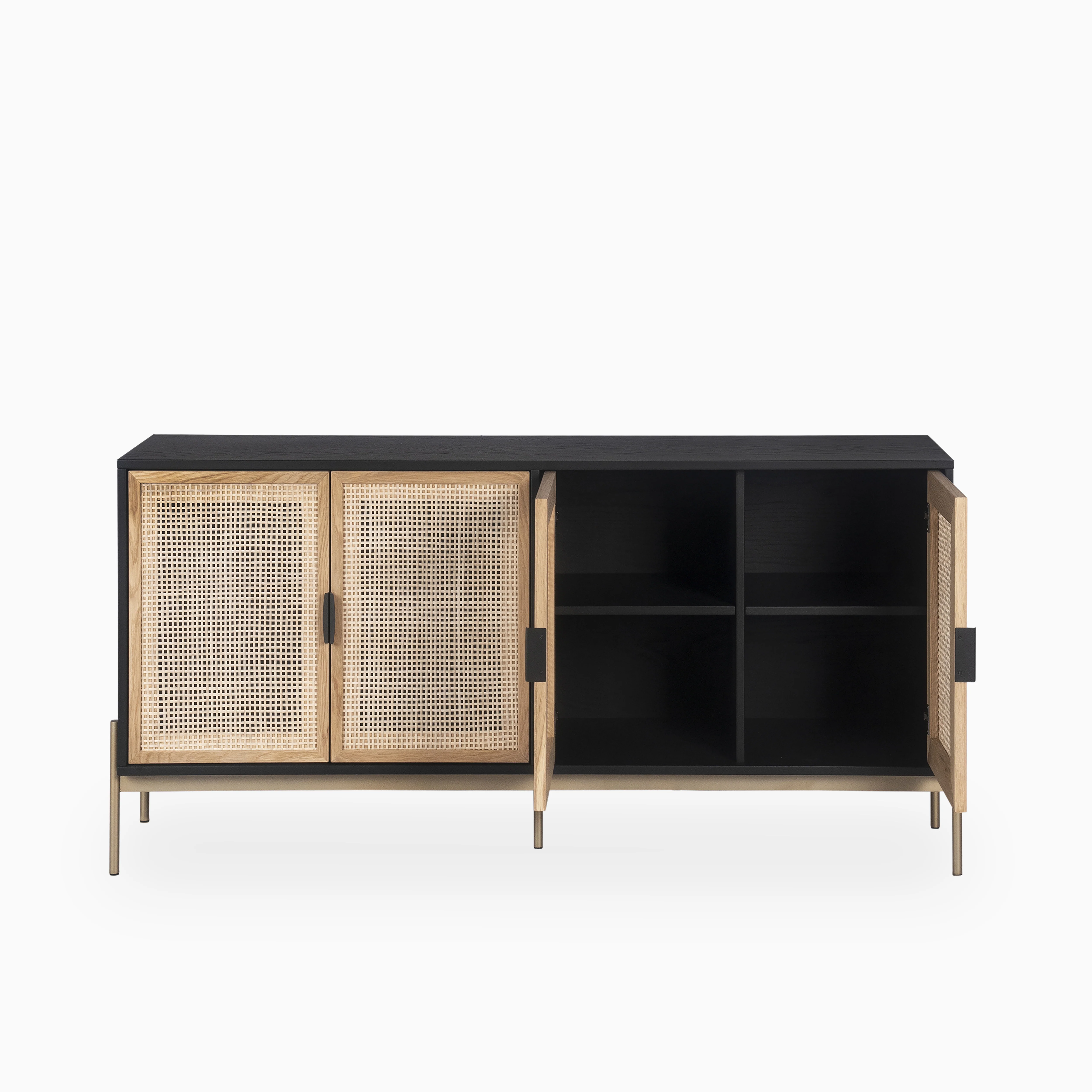 Large Aria Sideboard in Black and Gold - Image 4