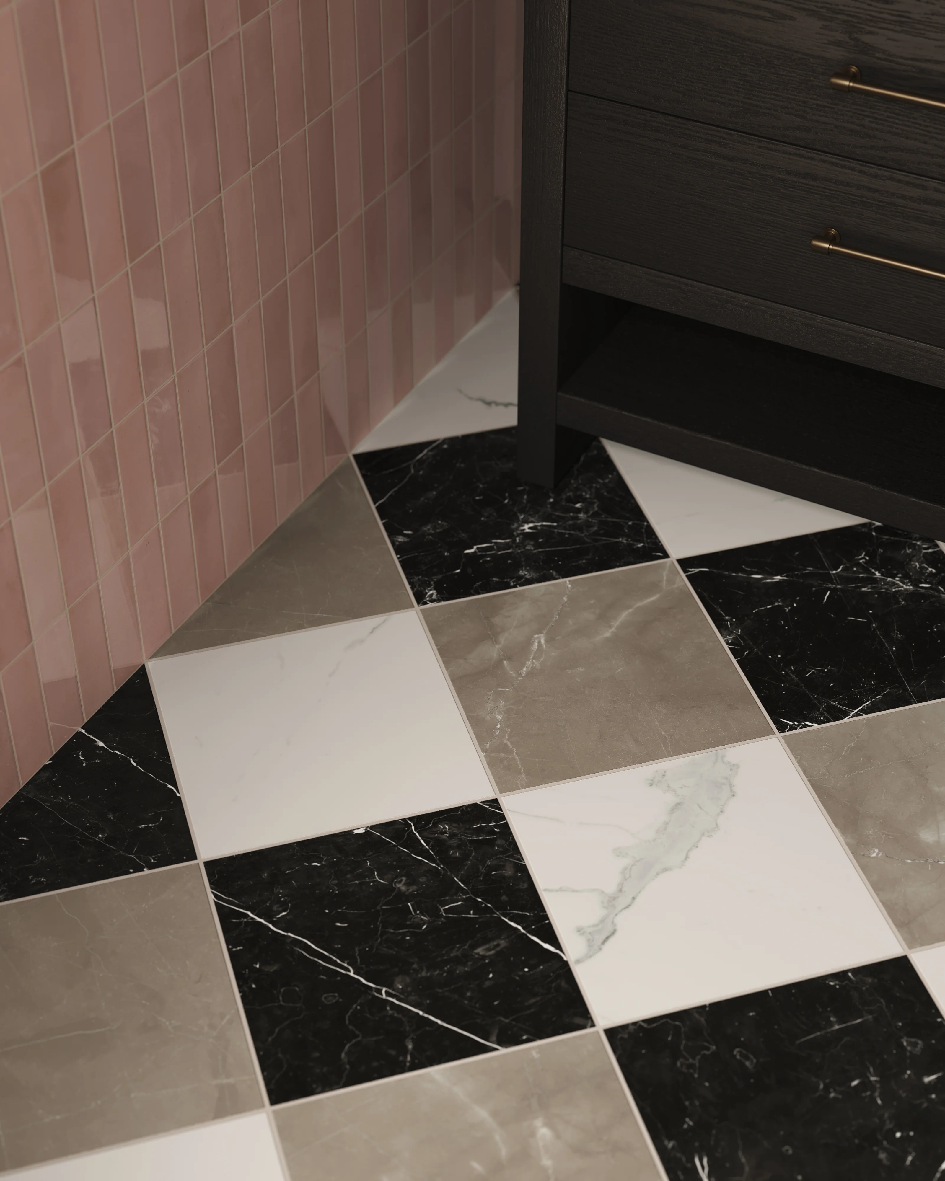 Leona 12 x 12 Matte Porcelain Tile in Amani Bronze - Image 9