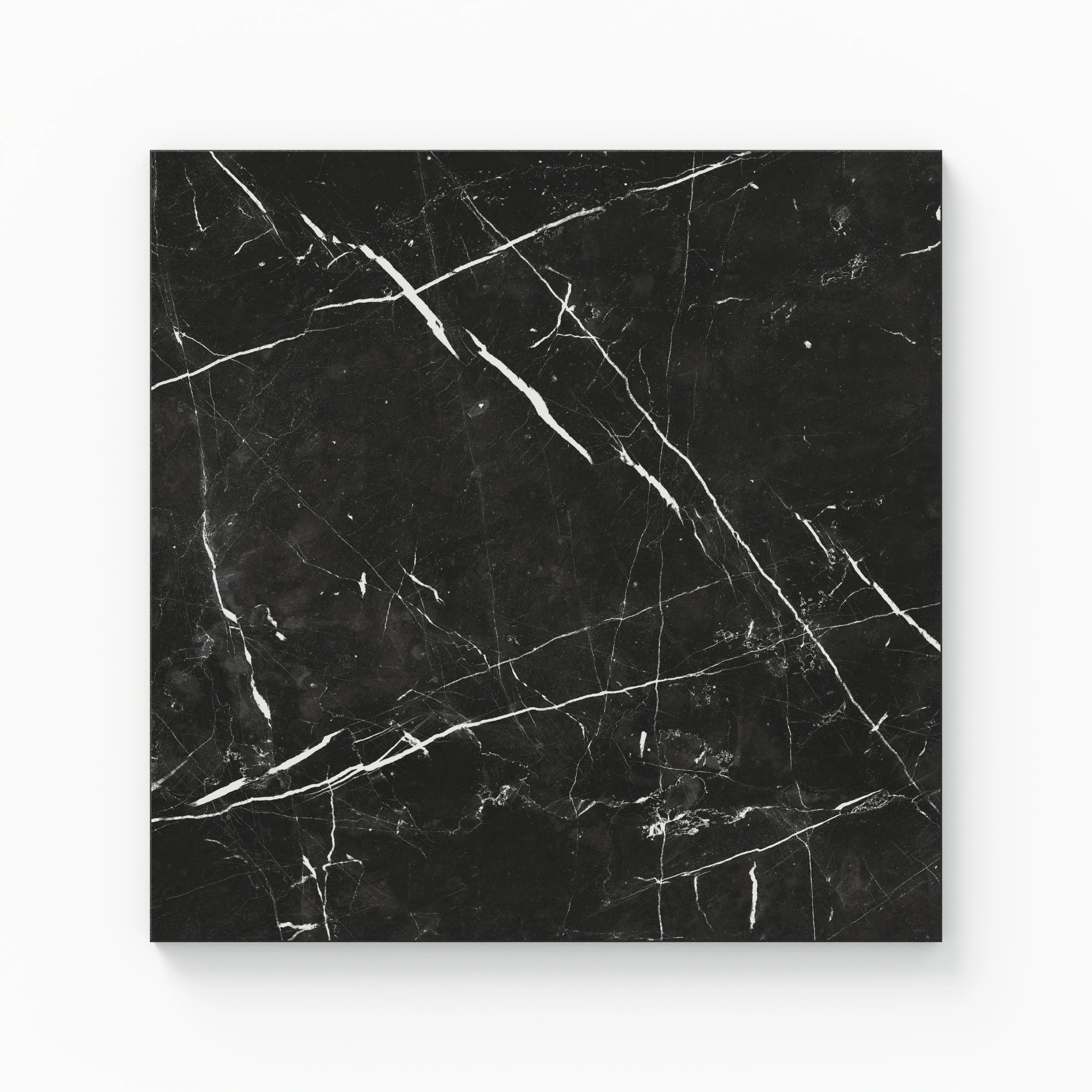 Leona 12 x 12 Polished Porcelain Tile in Nero Marquina - Image 2