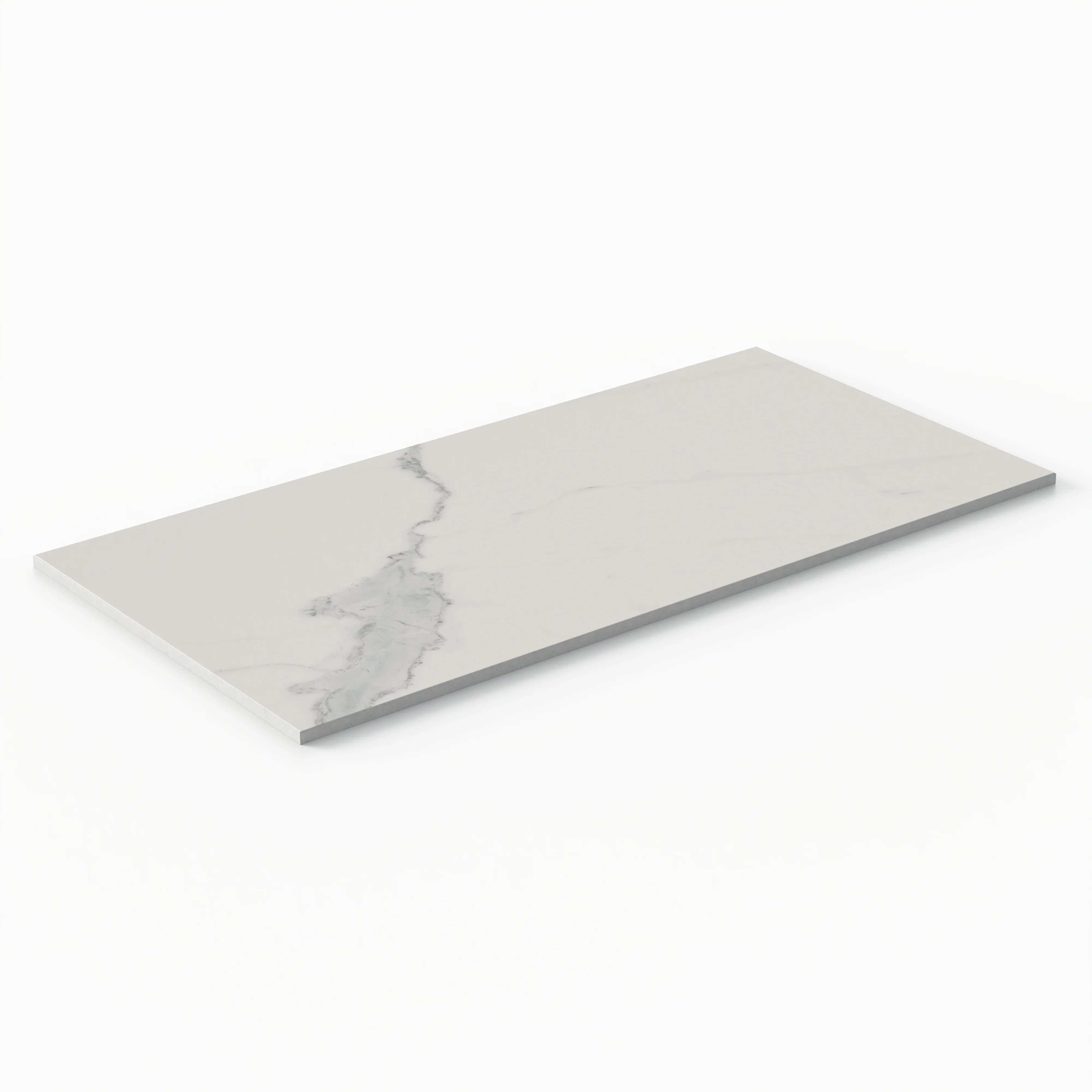Leona 12 x 24 Matte Porcelain Tile in Calacatta - Image 4