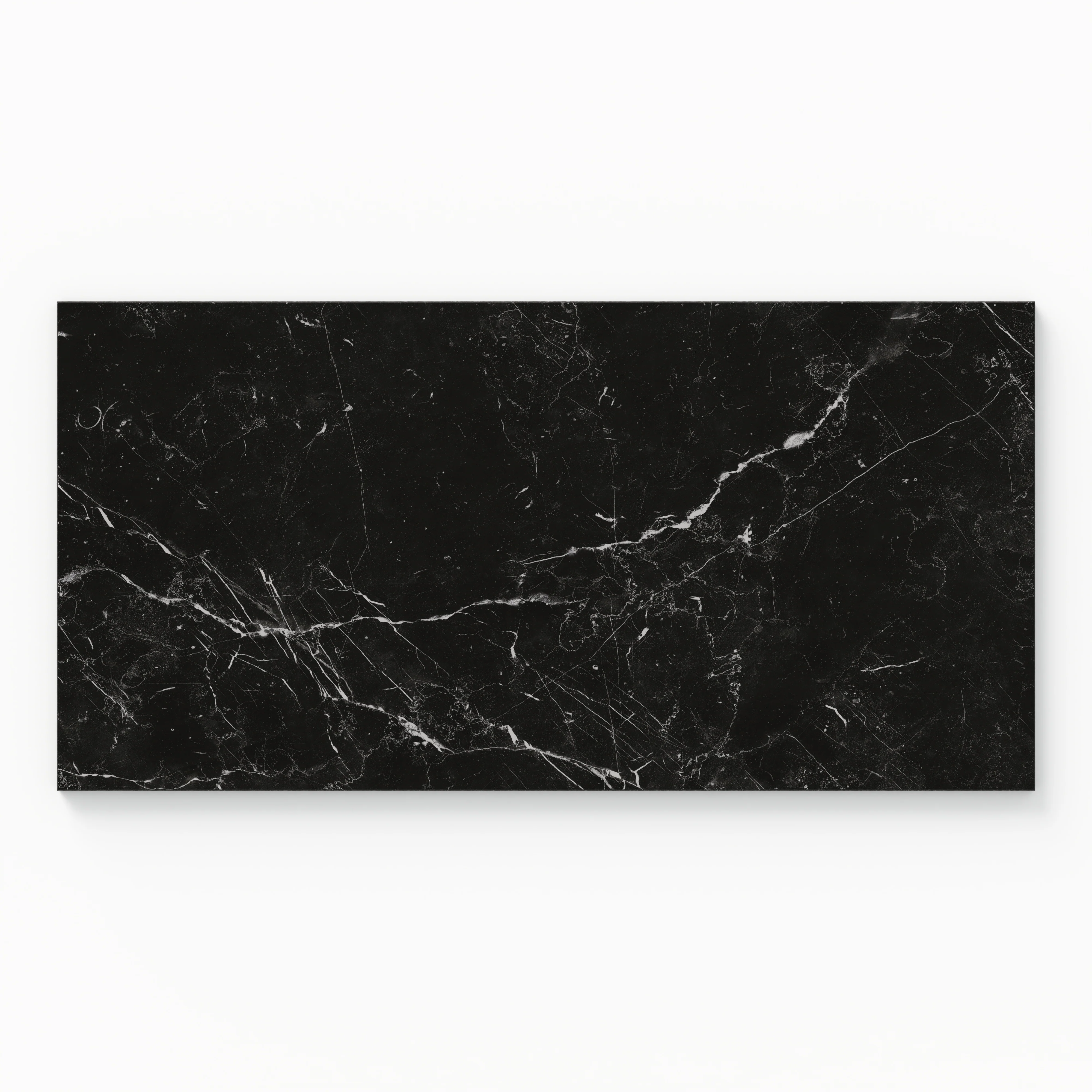 Leona 12 x 24 Matte Porcelain Tile in Nero Marquina - Image 2
