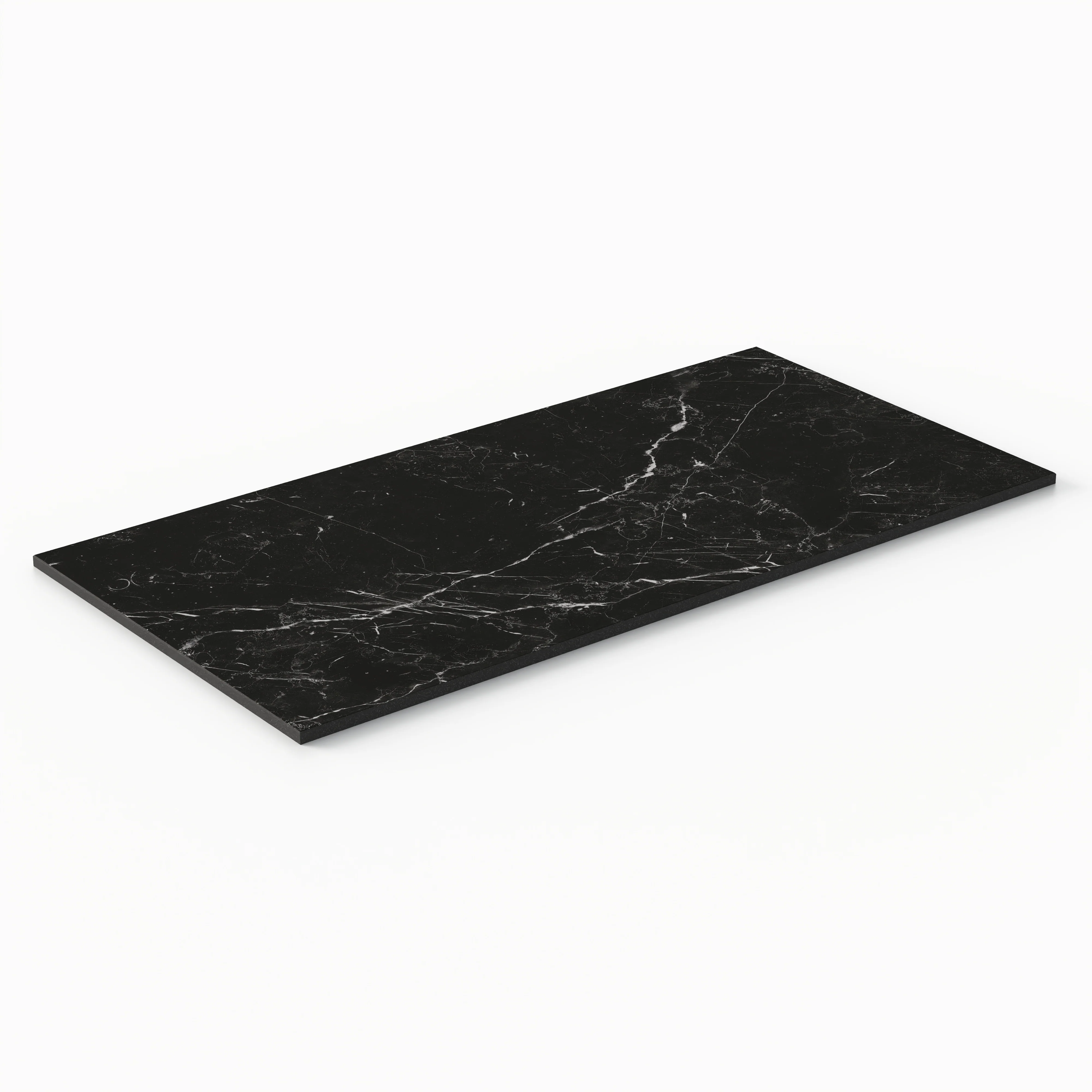 Leona 12 x 24 Matte Porcelain Tile in Nero Marquina - Image 3