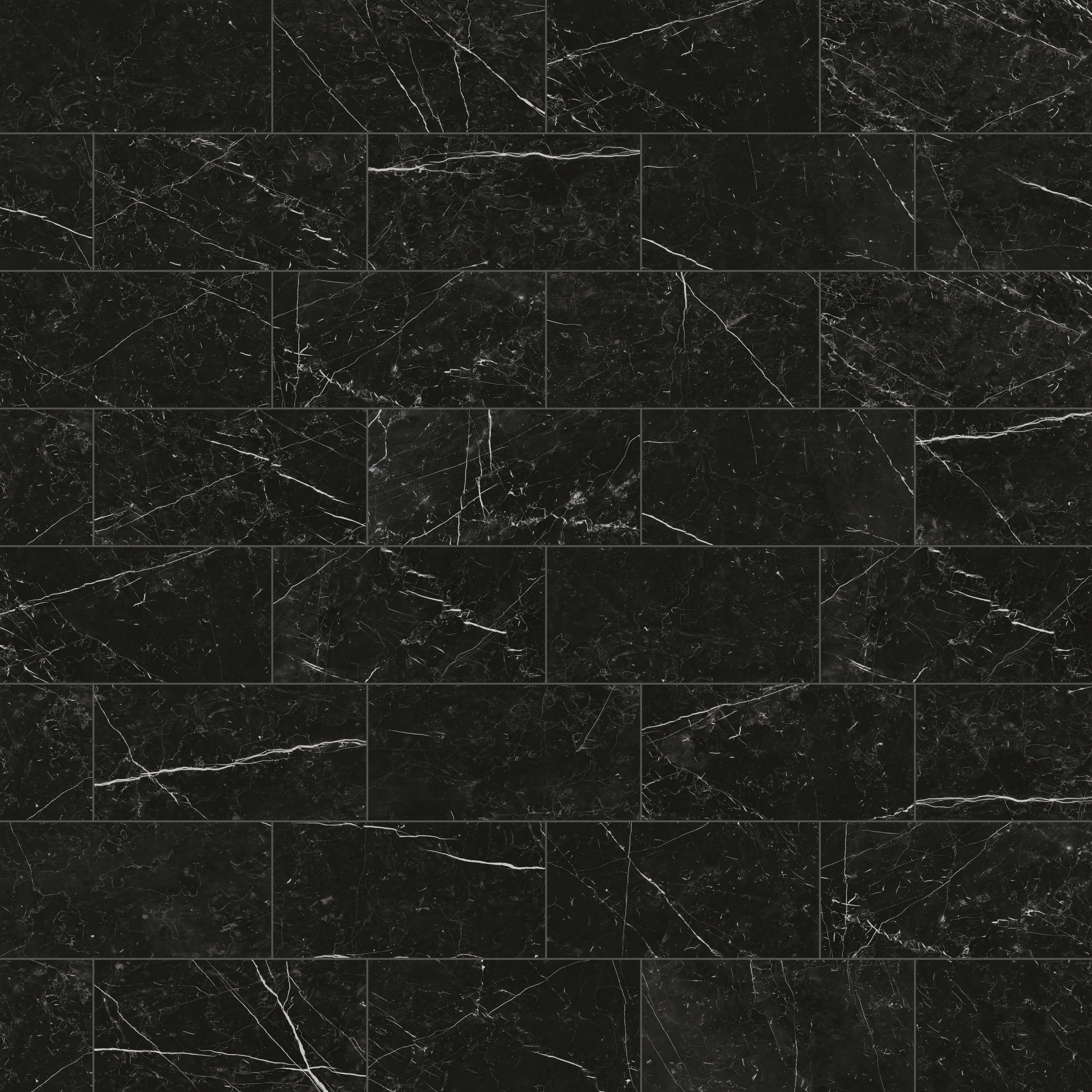 Leona 12 x 24 Matte Porcelain Tile in Nero Marquina - Image 8