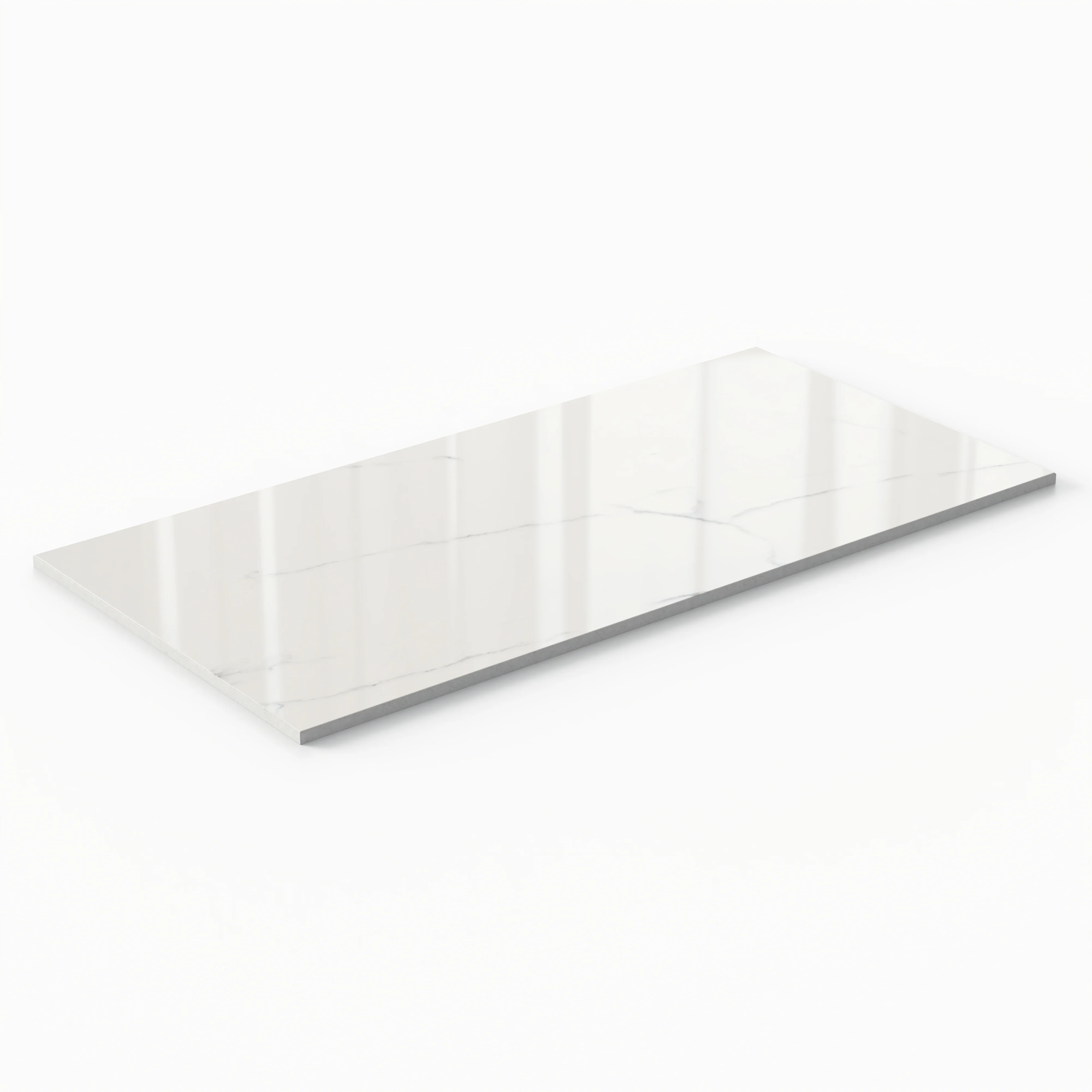 Leona 12 x 24 Polished Porcelain Tile in Calacatta - Image 4