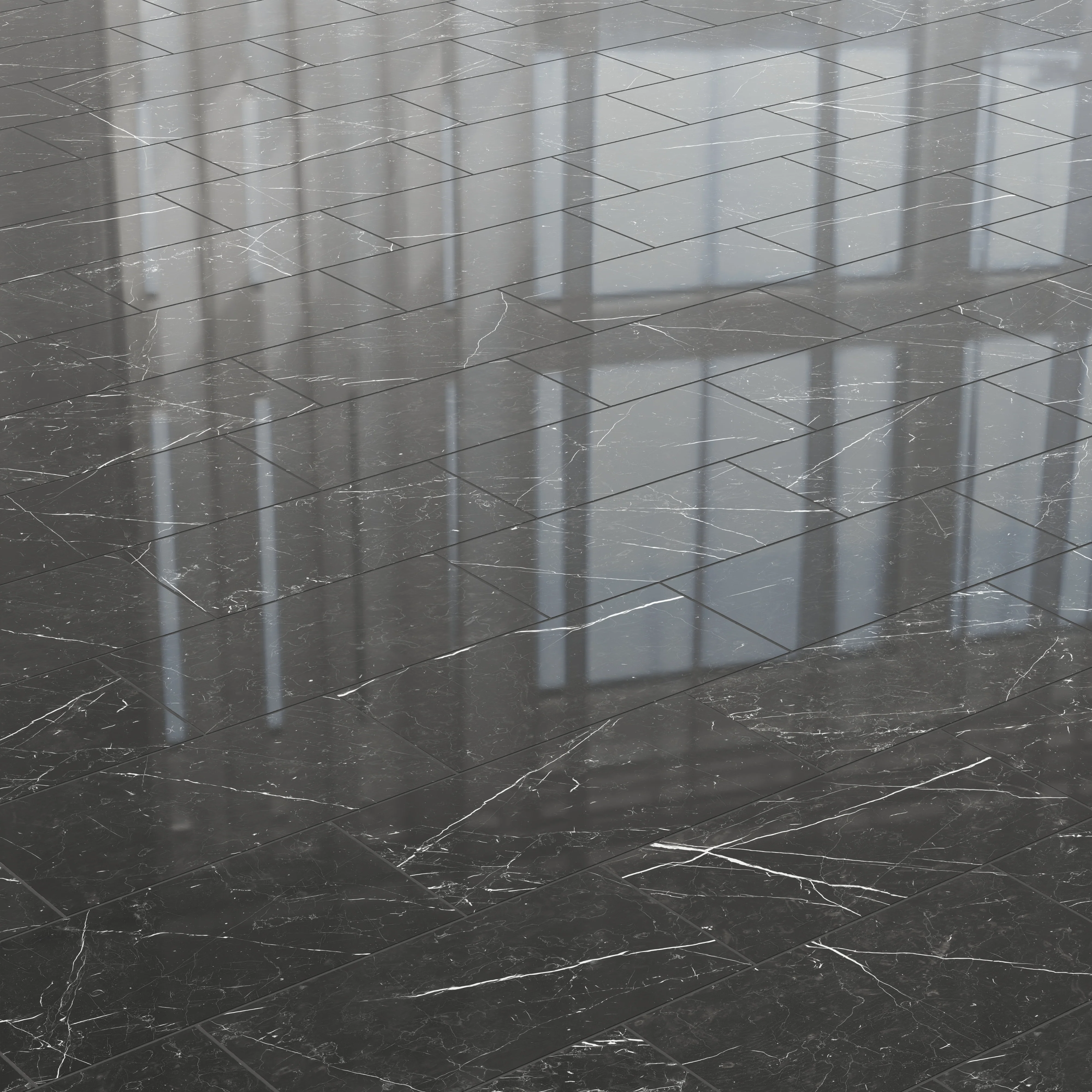 Leona 12 x 24 Polished Porcelain Tile in Nero Marquina - Image 6