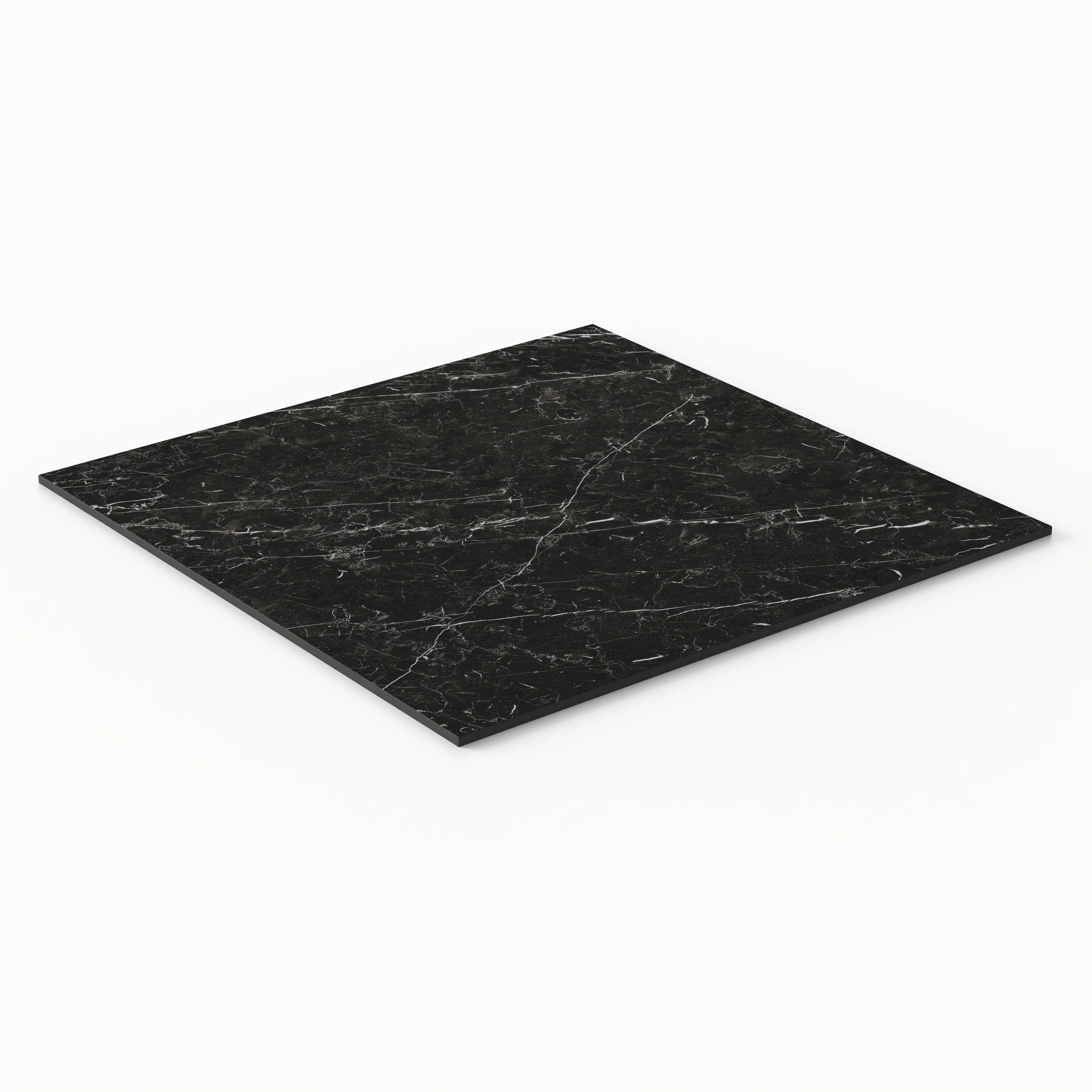 Leona 24 x 24 Matte Porcelain Tile in Nero Marquina - Image 4