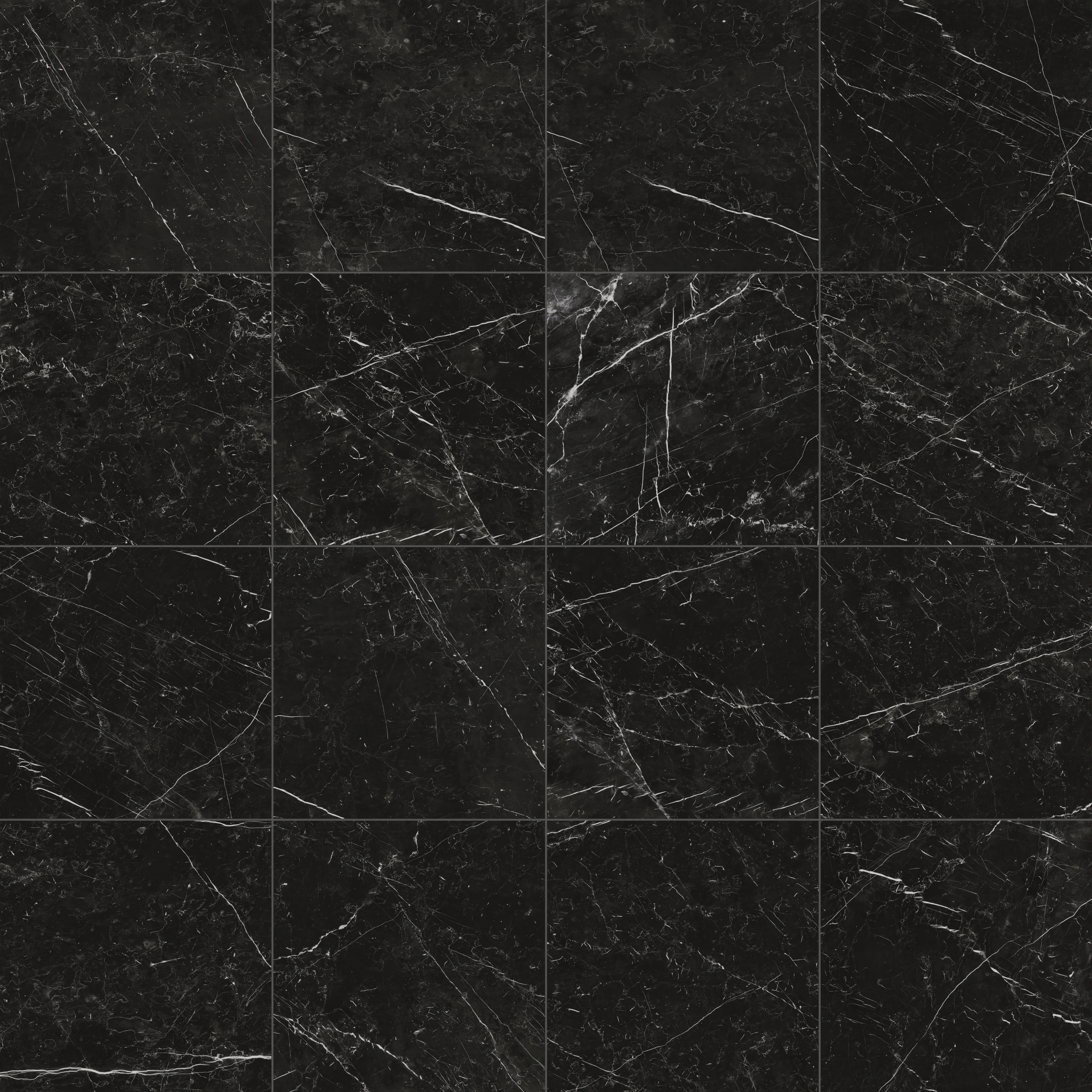 Leona 24 x 24 Matte Porcelain Tile in Nero Marquina - Image 6
