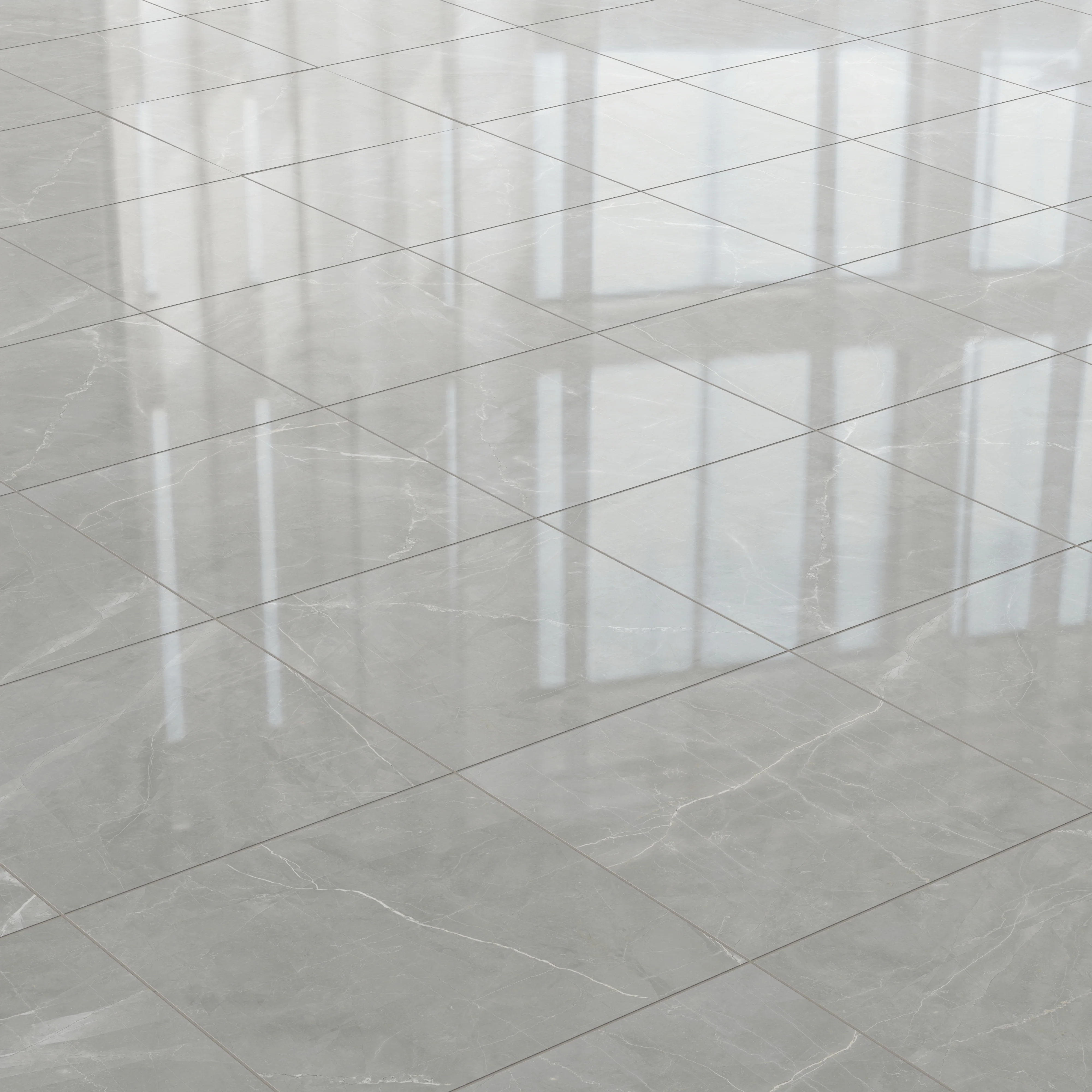 Leona 24 x 24 Polished Porcelain Tile in Amani Grey - Image 4