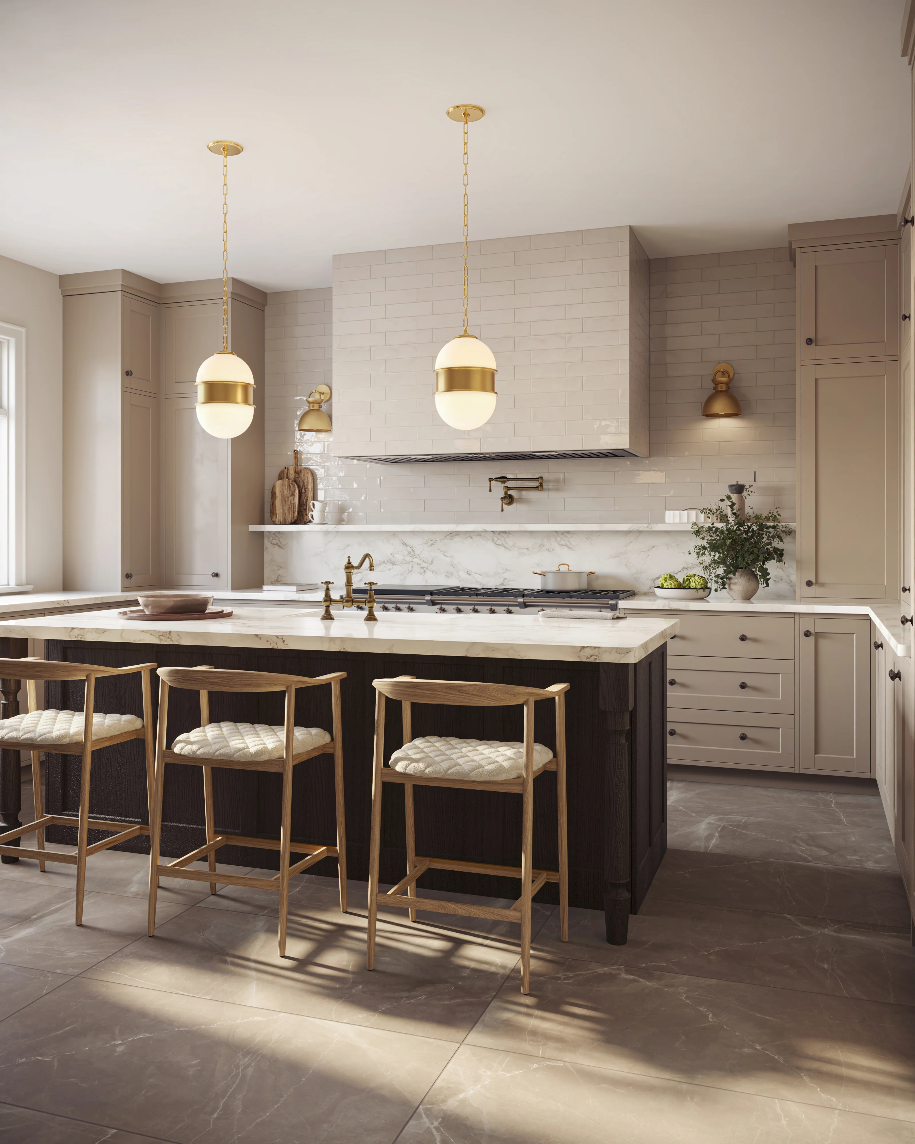 Leona 24 x 48 Matte Porcelain Tile in Amani Bronze - Image 12