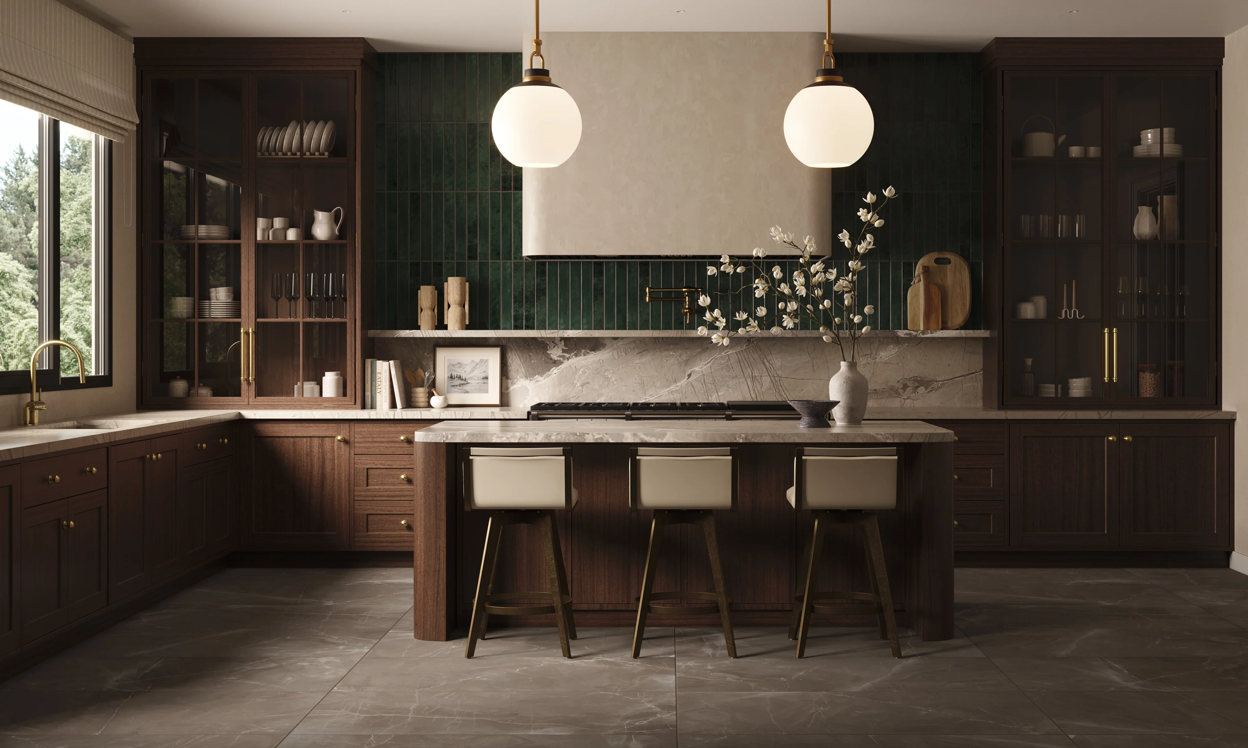 Leona 24 x 48 Matte Porcelain Tile in Amani Bronze - Image 13