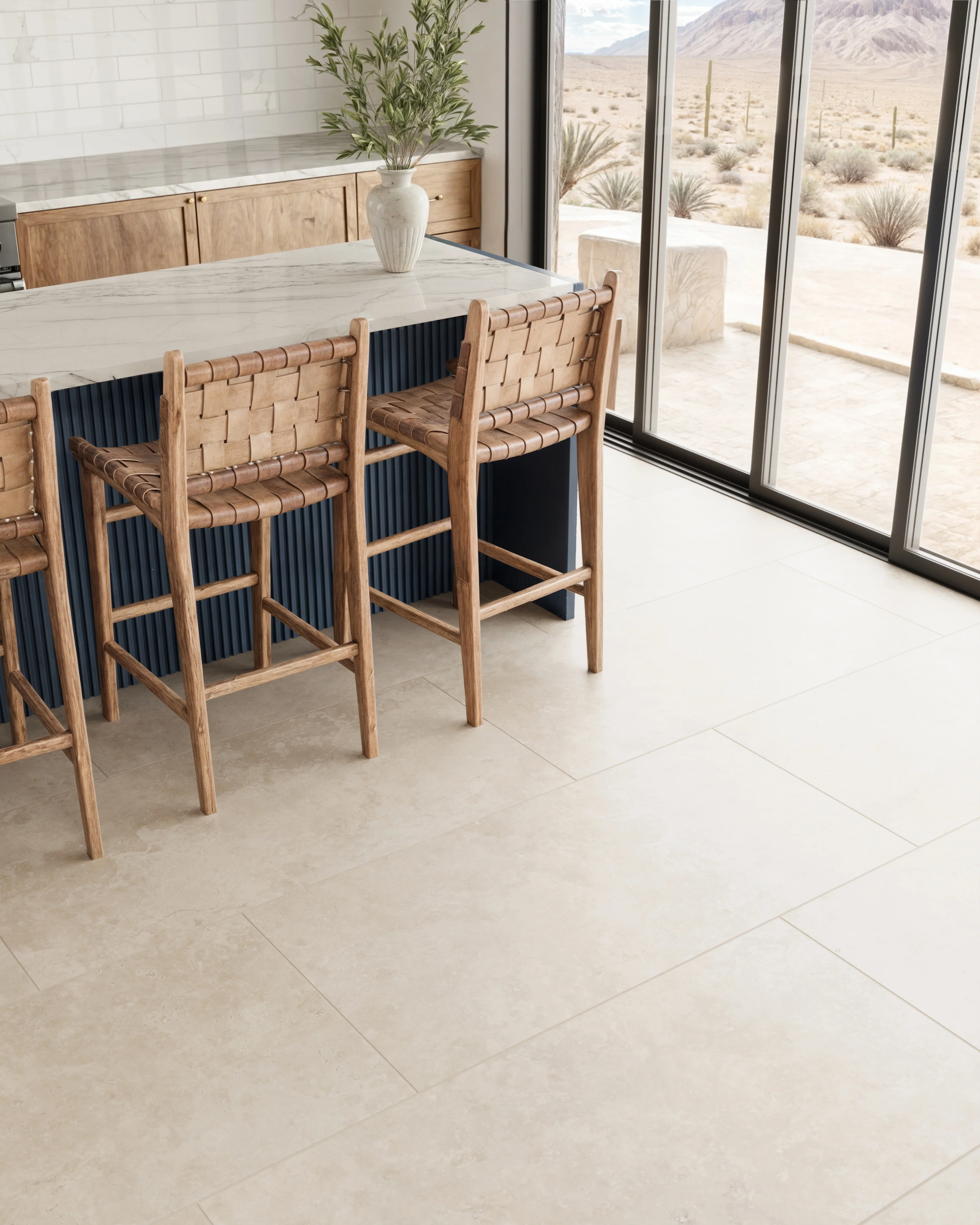 Leona 24 x 48 Matte Porcelain Tile in Marfil - Image 2
