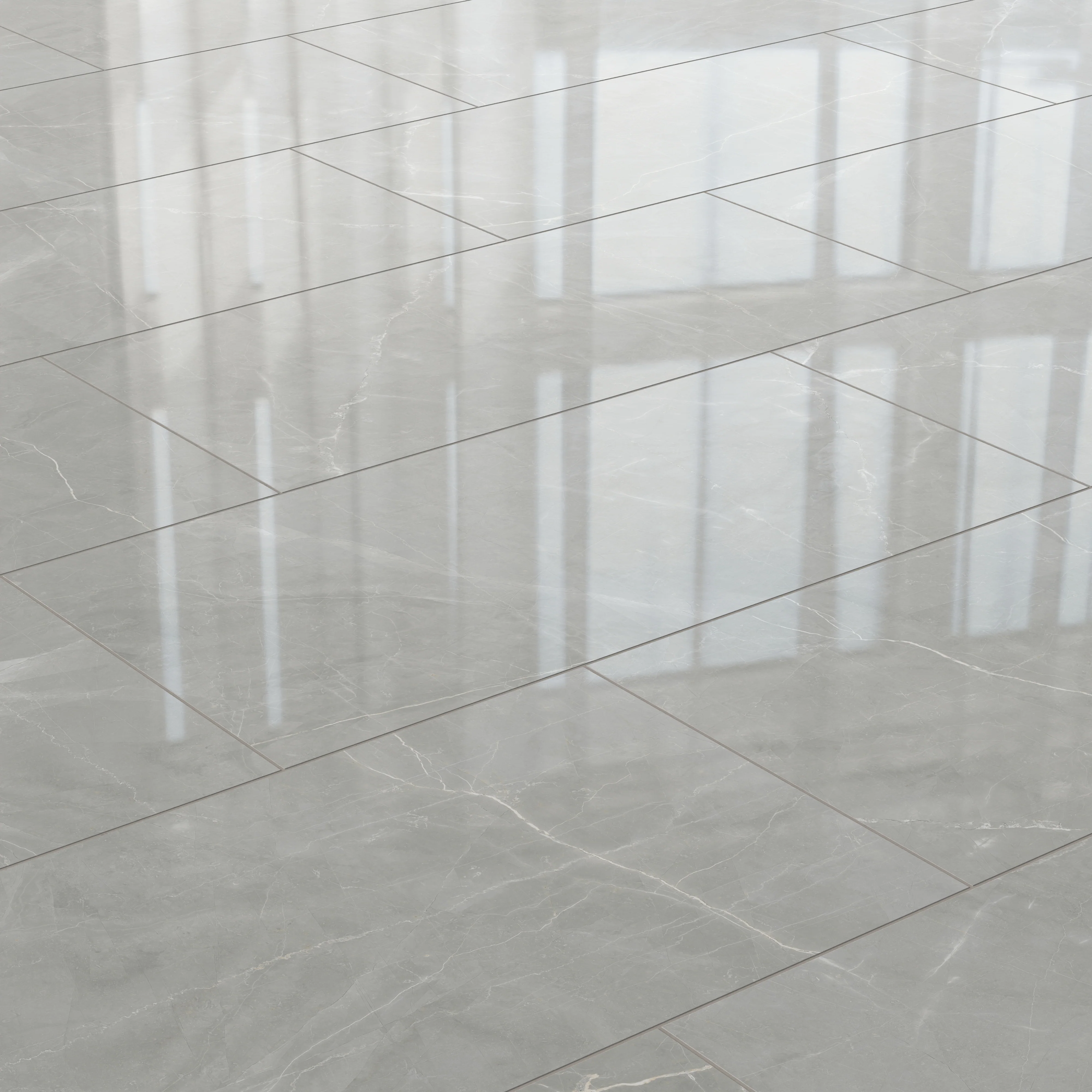 Leona 24 x 48 Polished Porcelain Tile in Amani Grey - Image 7