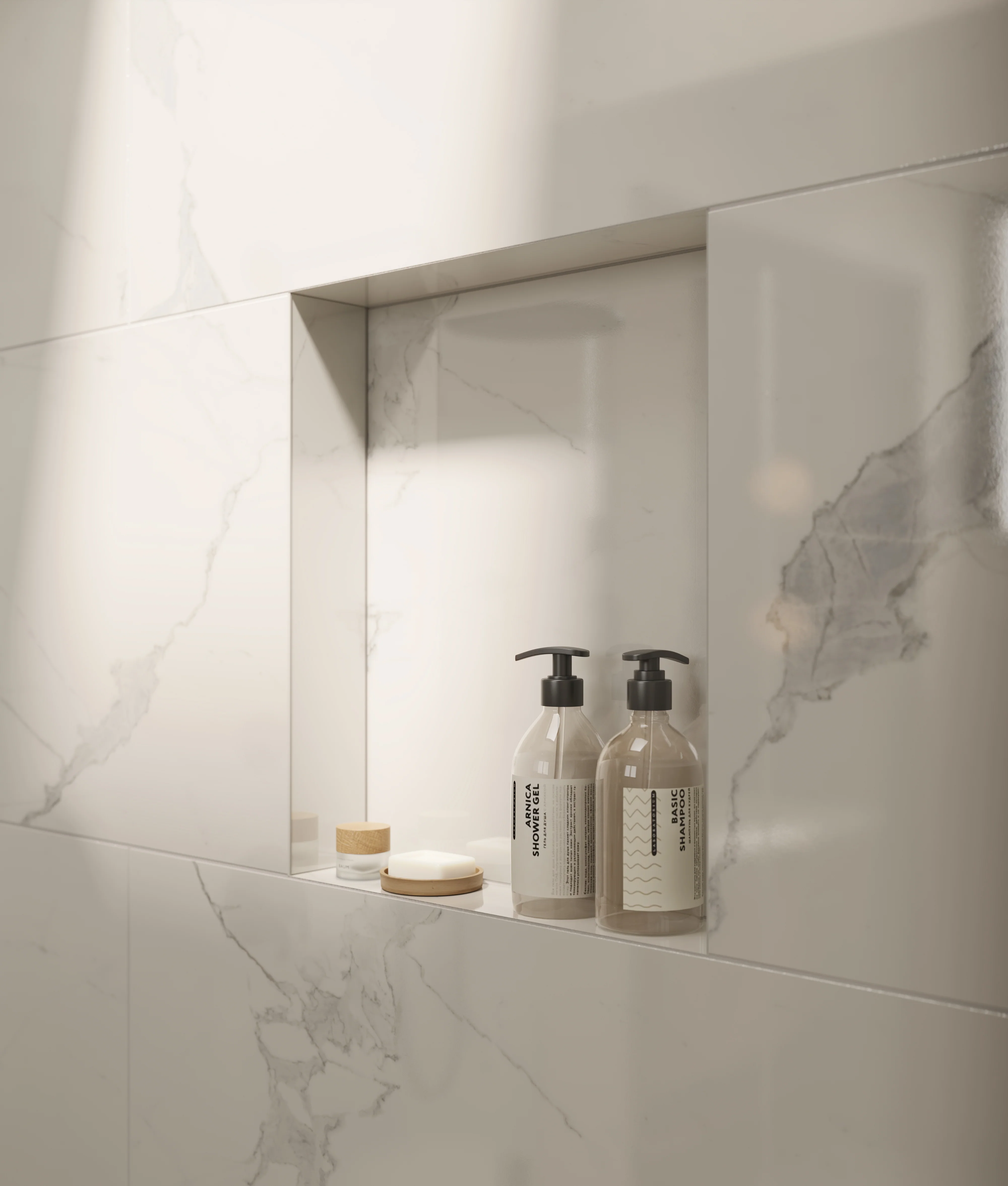 Leona 24 x 48 Polished Porcelain Tile in Calacatta - Image 10