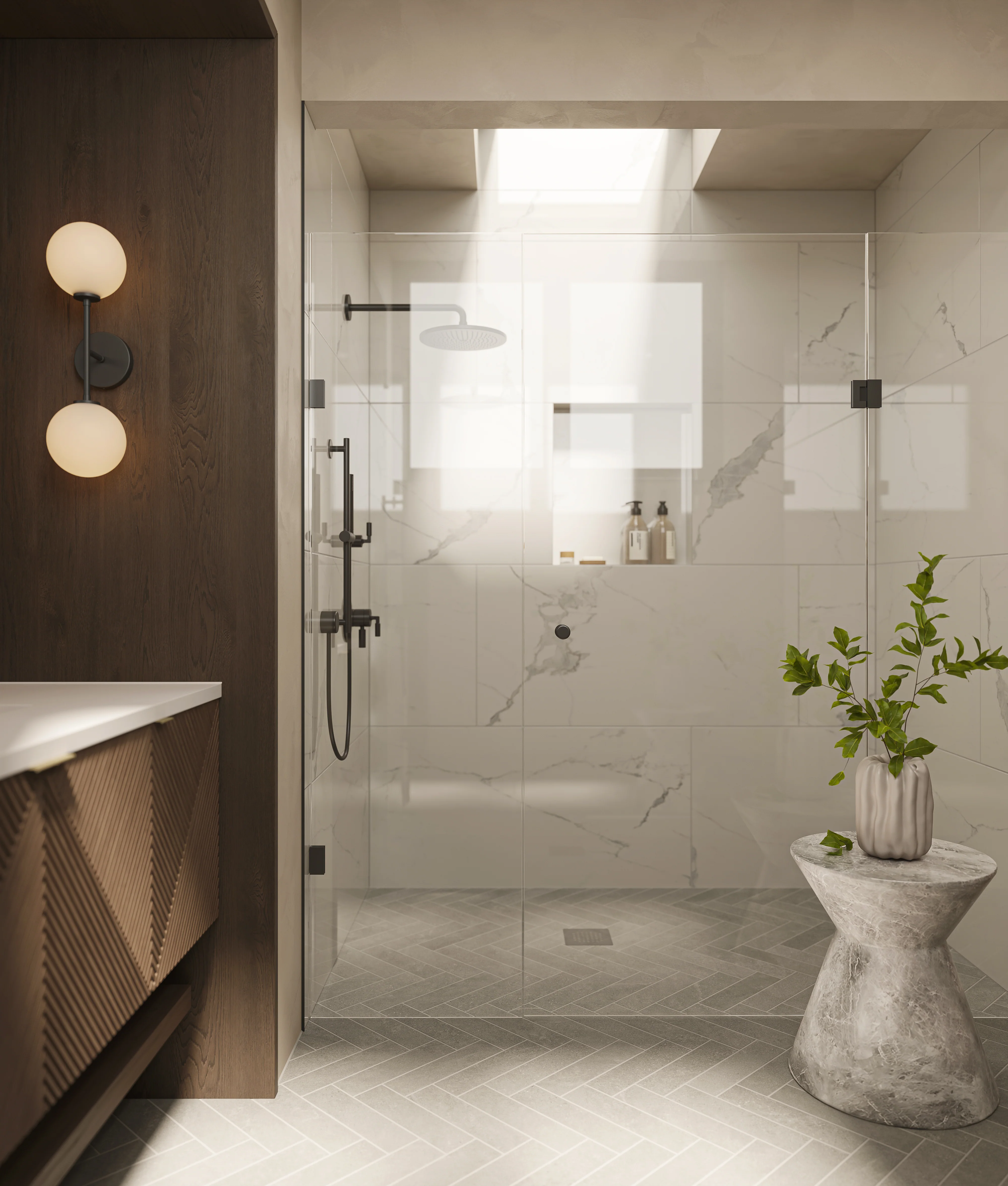 Leona 24 x 48 Polished Porcelain Tile in Calacatta - Image 2